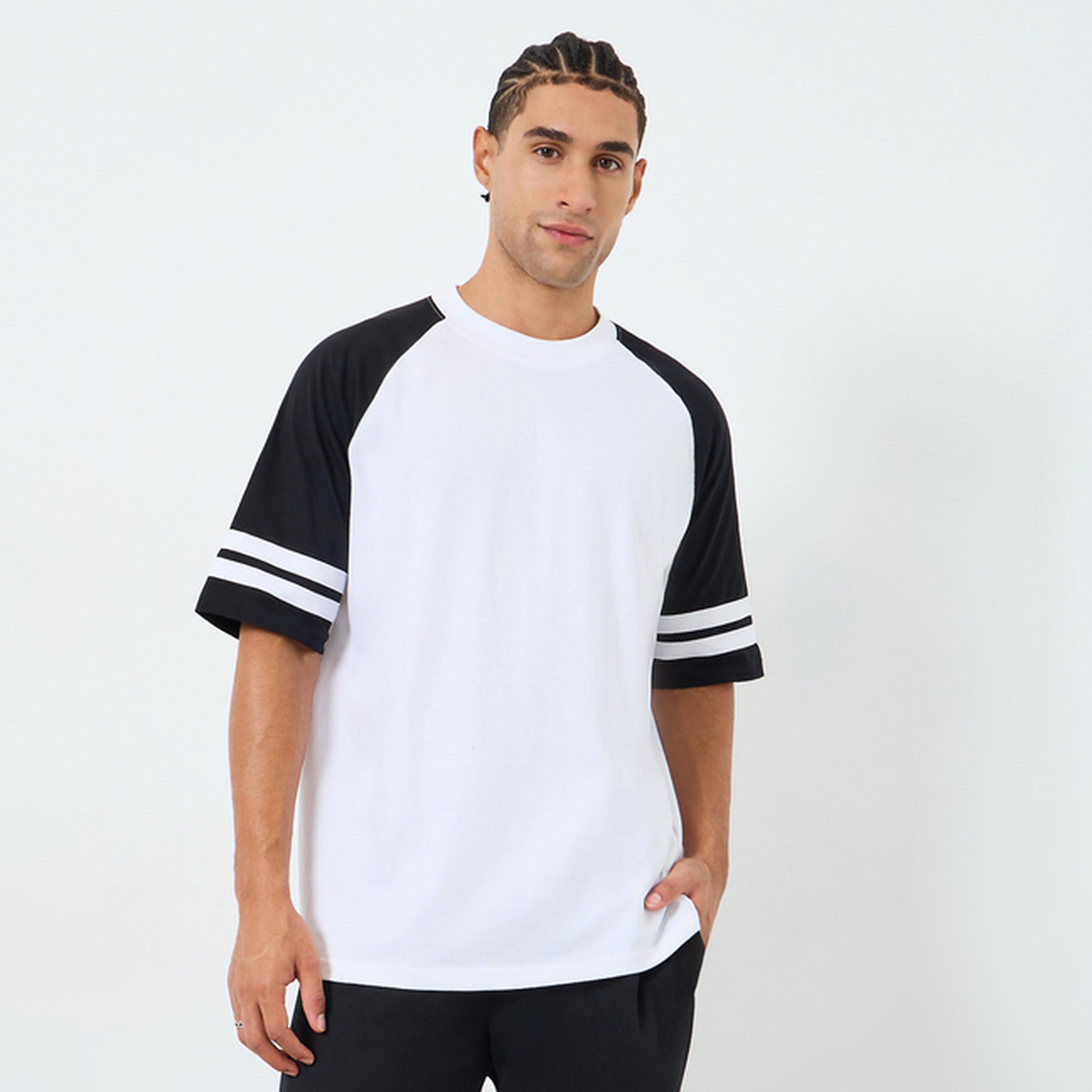 Styli Men Color Block Raglan Sleeve Oversized T-Shirt-men-clothing-tshirtsandpolos-tshirts-image-1