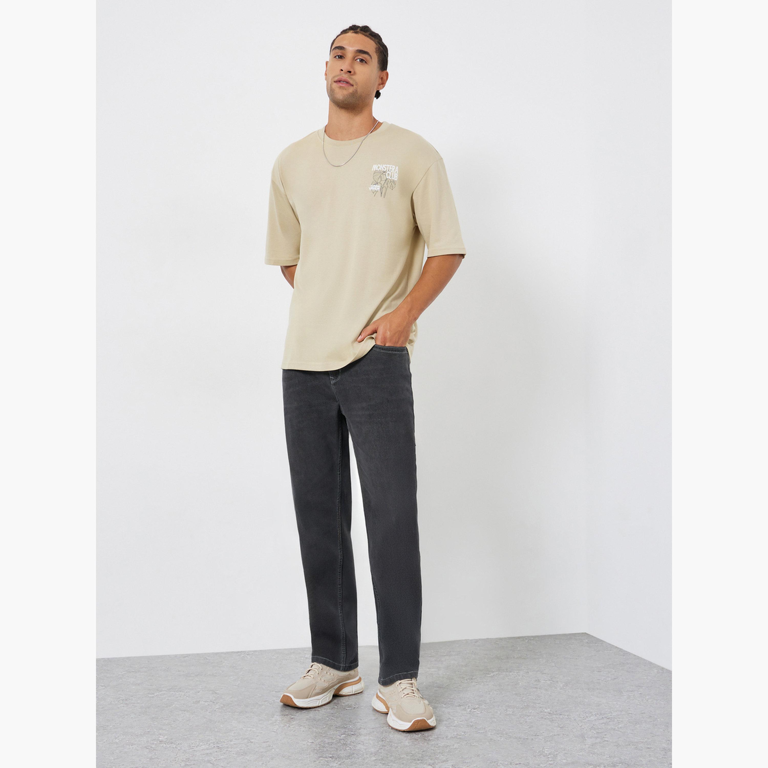 Styli Men Black Regular Fit Jeans-men-clothing-bottoms-jeans-image-2