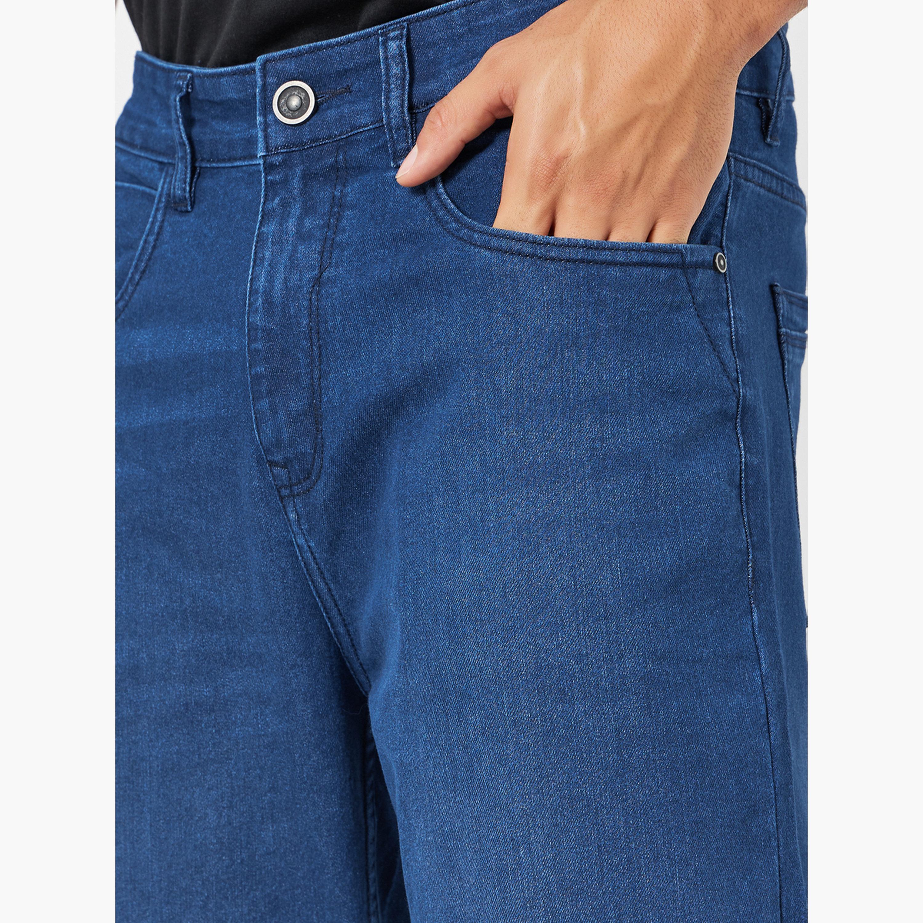 بنطال جينز مغسول قصة مريحة-men-clothing-bottoms-jeans-image-3
