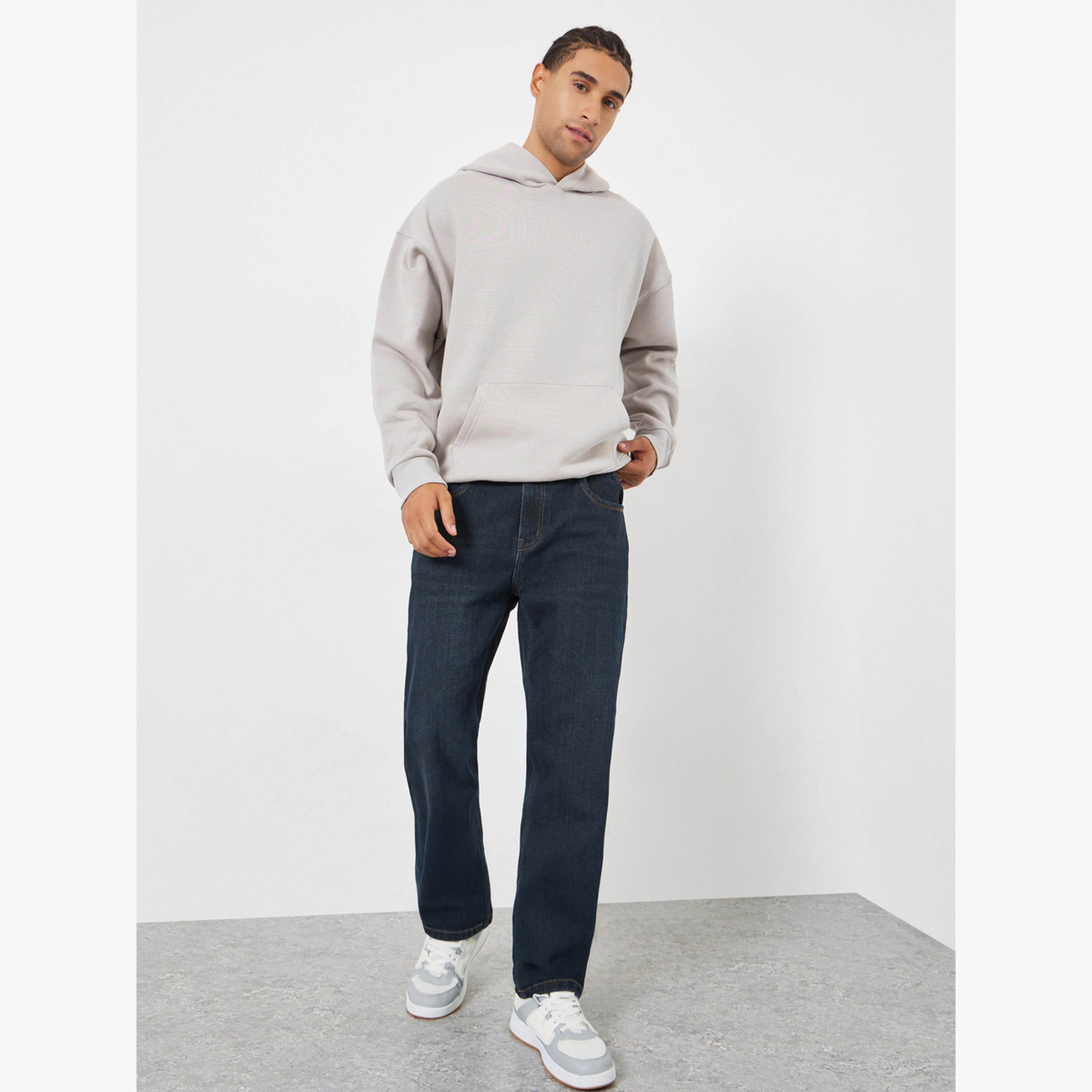 بنطال جينز قصة عادية غسيل داكن-men-clothing-bottoms-jeans-image-2
