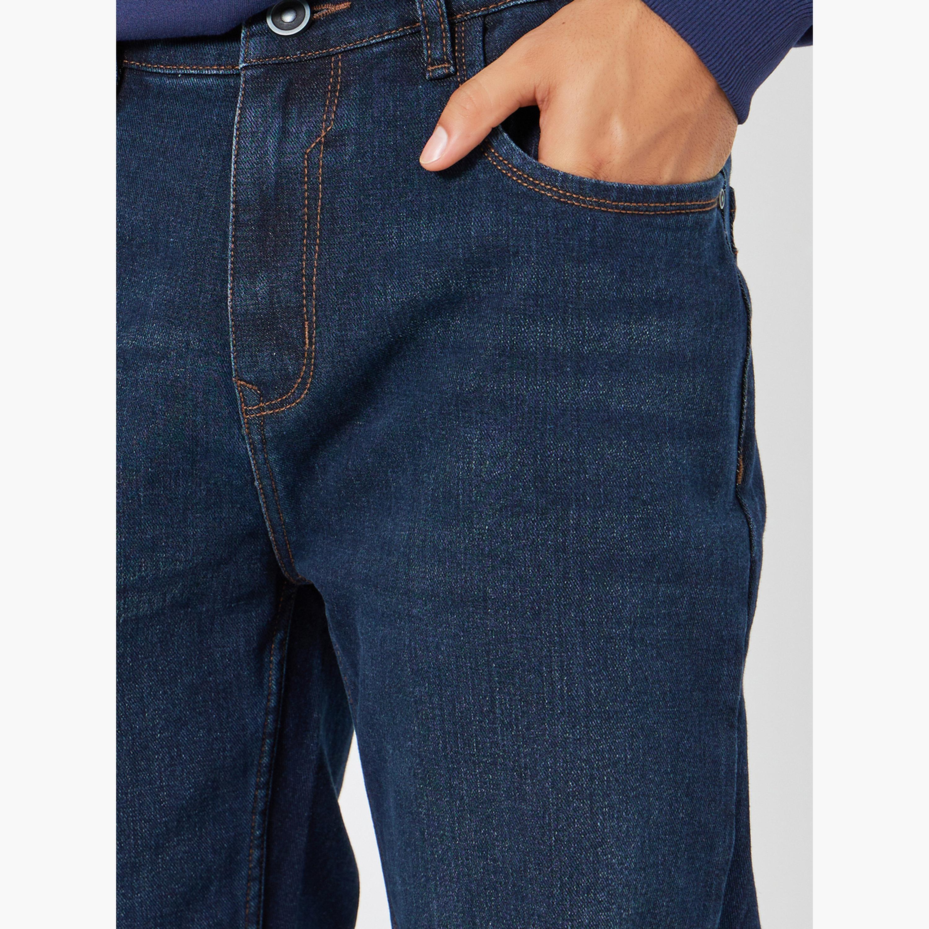 Styli Men Dark Blue Regular Fit Jeans-men-clothing-bottoms-jeans-image-3