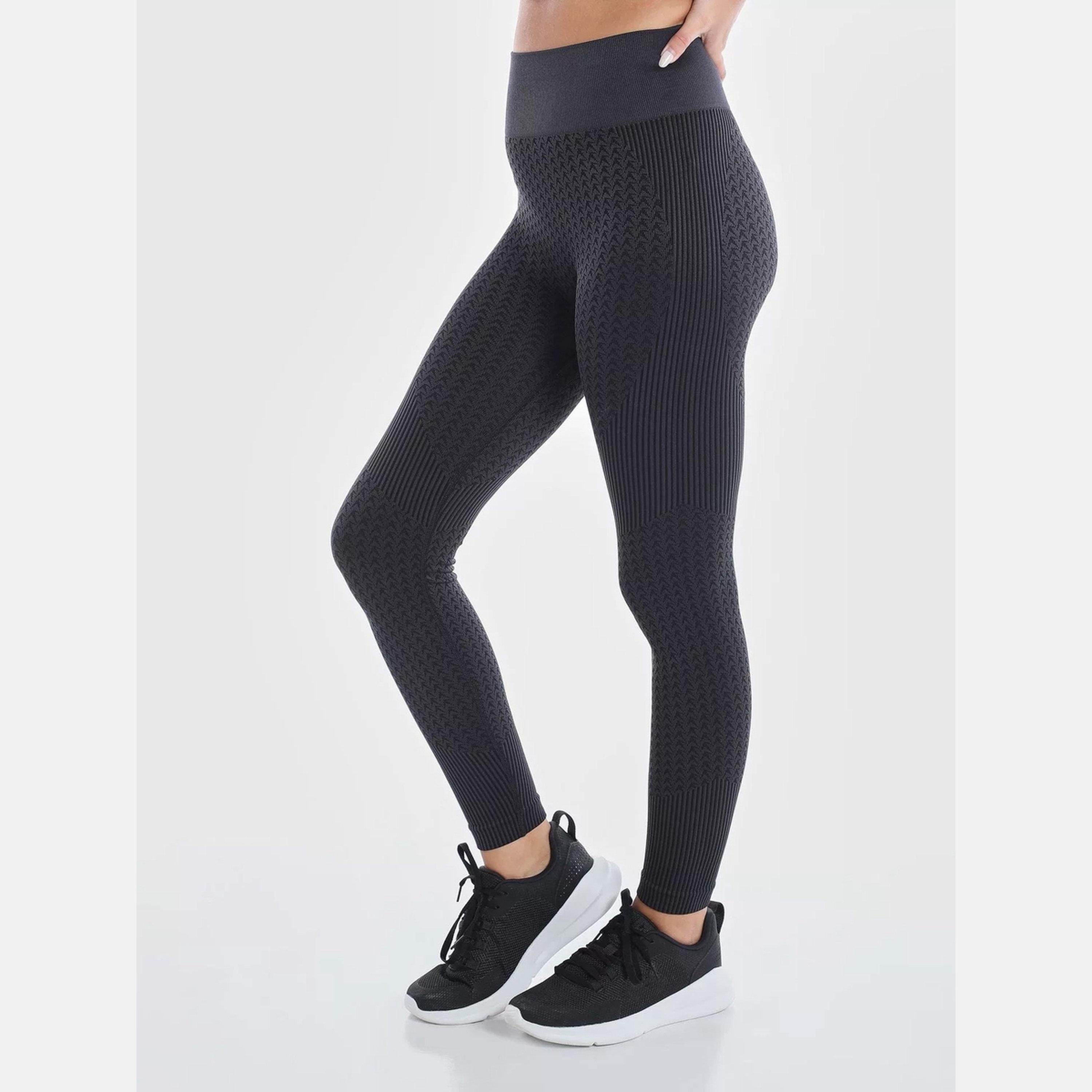 ويزارد × ستايلي - ليقنز/ فيزون أسود بدون درزات للنساء-women-clothing-sportswearandactivewear-bottoms-leggings-image-4