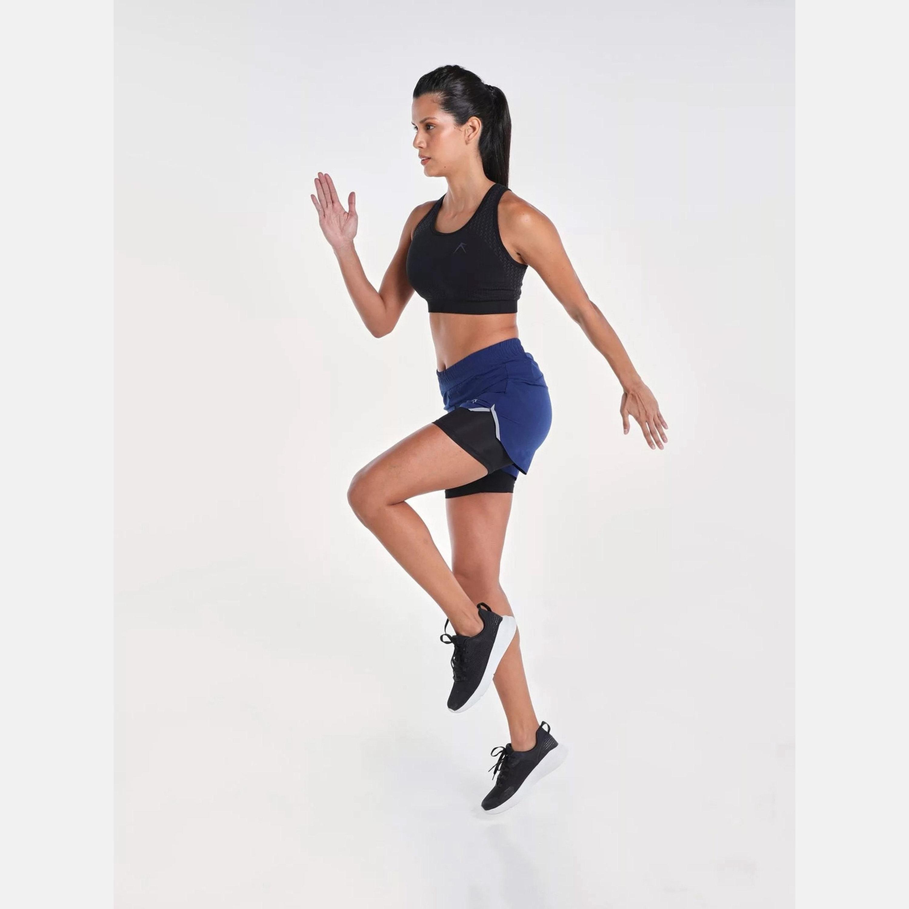ويزارد × ستايلي - شورت جري أزرق 2 في 1-women-clothing-bottoms-shorts-image-2