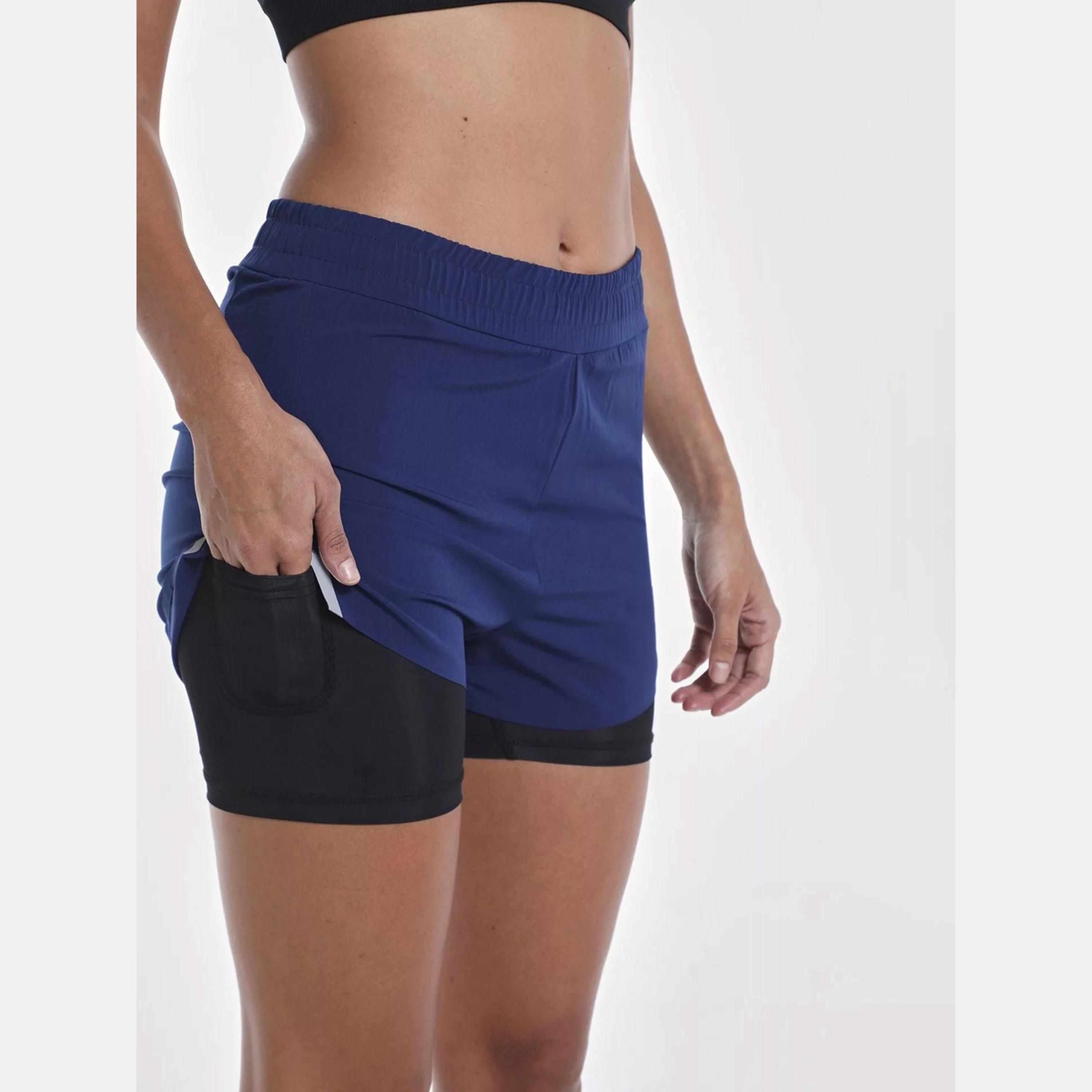 ويزارد × ستايلي - شورت جري أزرق 2 في 1-women-clothing-bottoms-shorts-image-3