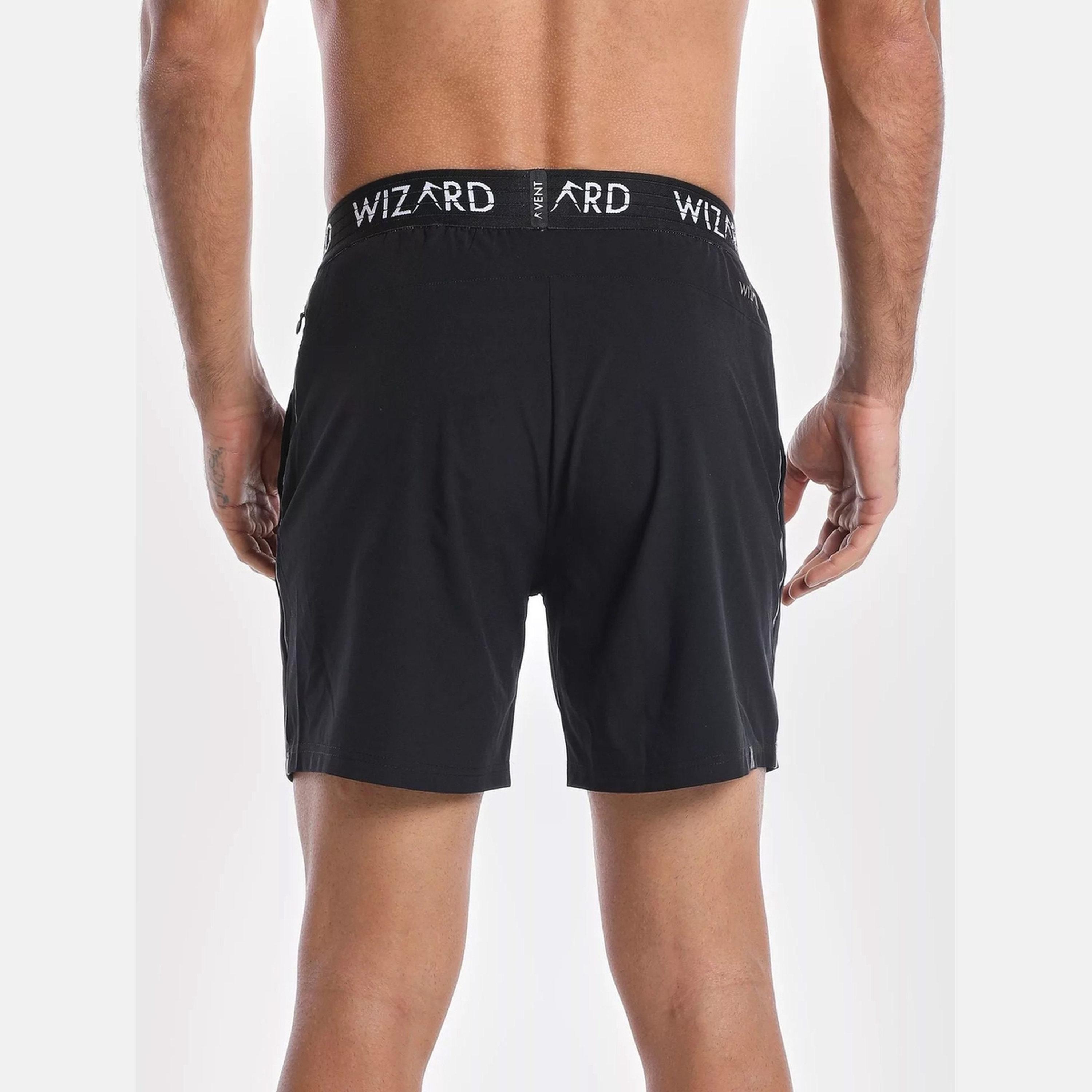 Wizard X Styli Men Black Lightweight Running Shorts-men-clothing-bottoms-shorts-image-5