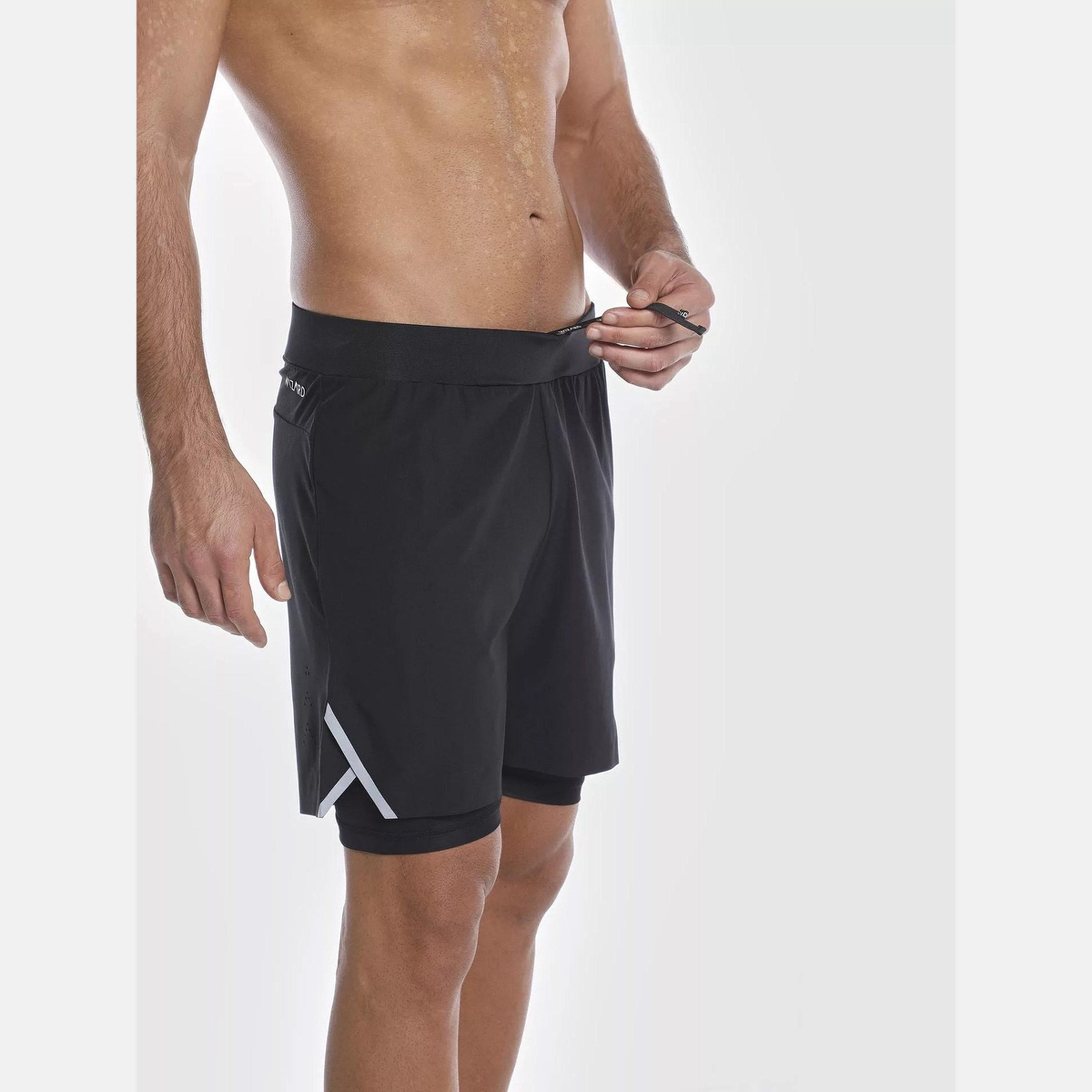 Wizard X Styli Men Black 2 in 1 Running Shorts-men-clothing-bottoms-shorts-image-4