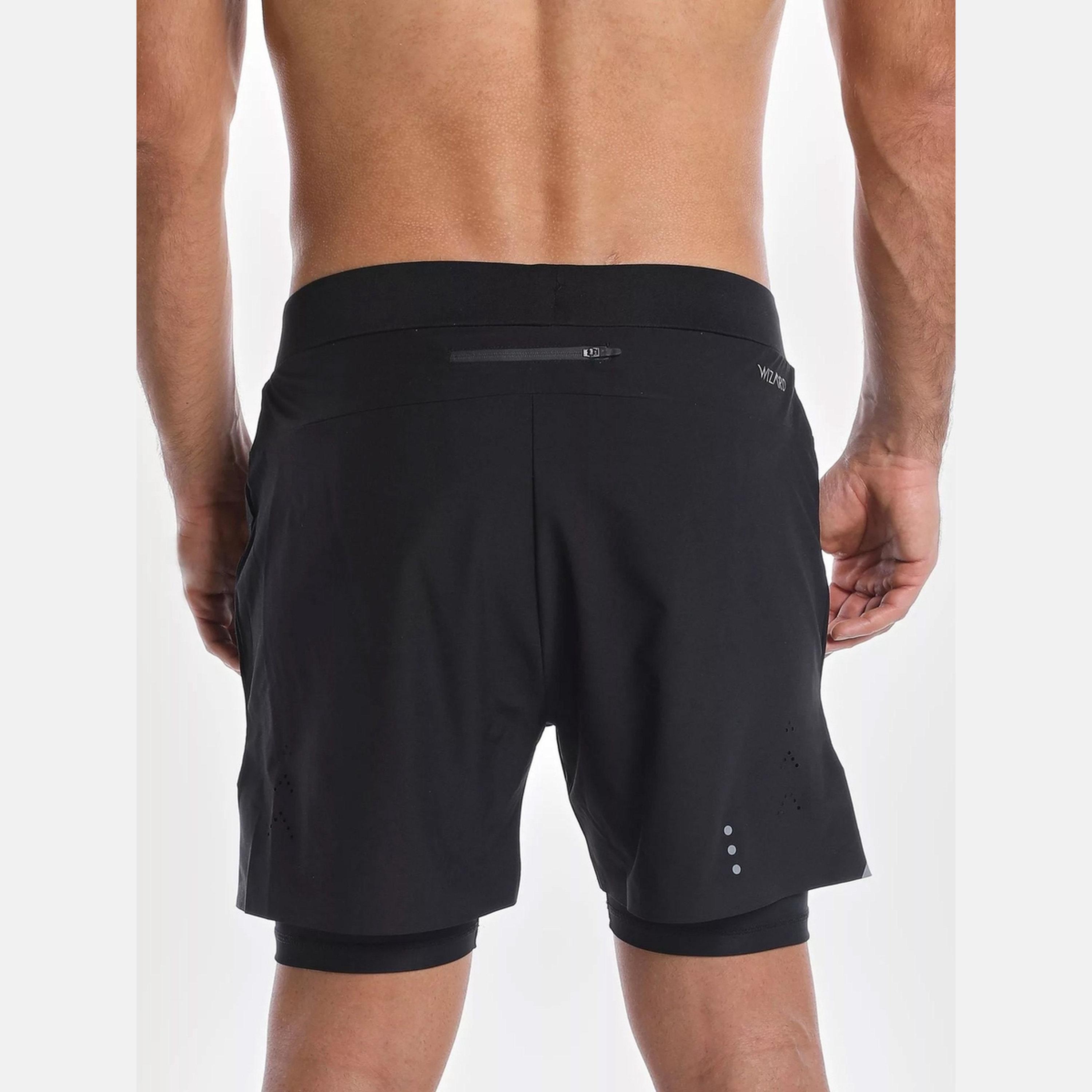 ويزارد × ستايلي - شورت جري رجالي أسود 2 في 1-men-clothing-bottoms-shorts-image-5