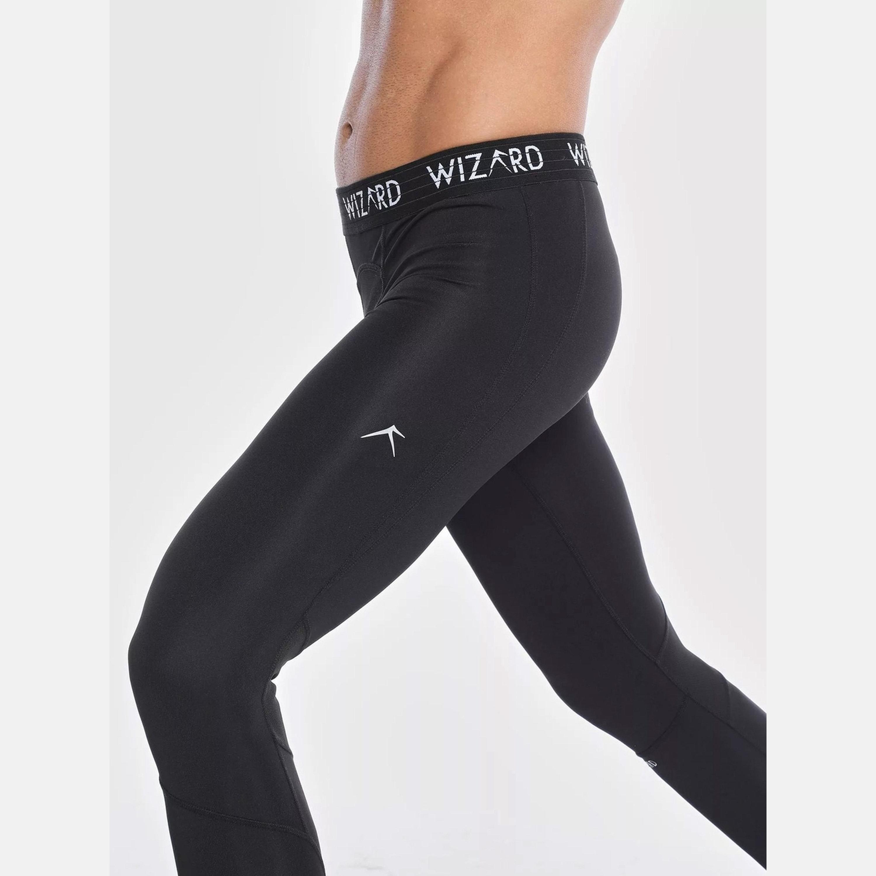 ويزارد × ستايلي - جوارب ضغط تقنية تهوية متقدمة ويزاردري سوداء للرجال-men-clothing-sportswearandactivewear-bottoms-joggers-image-3