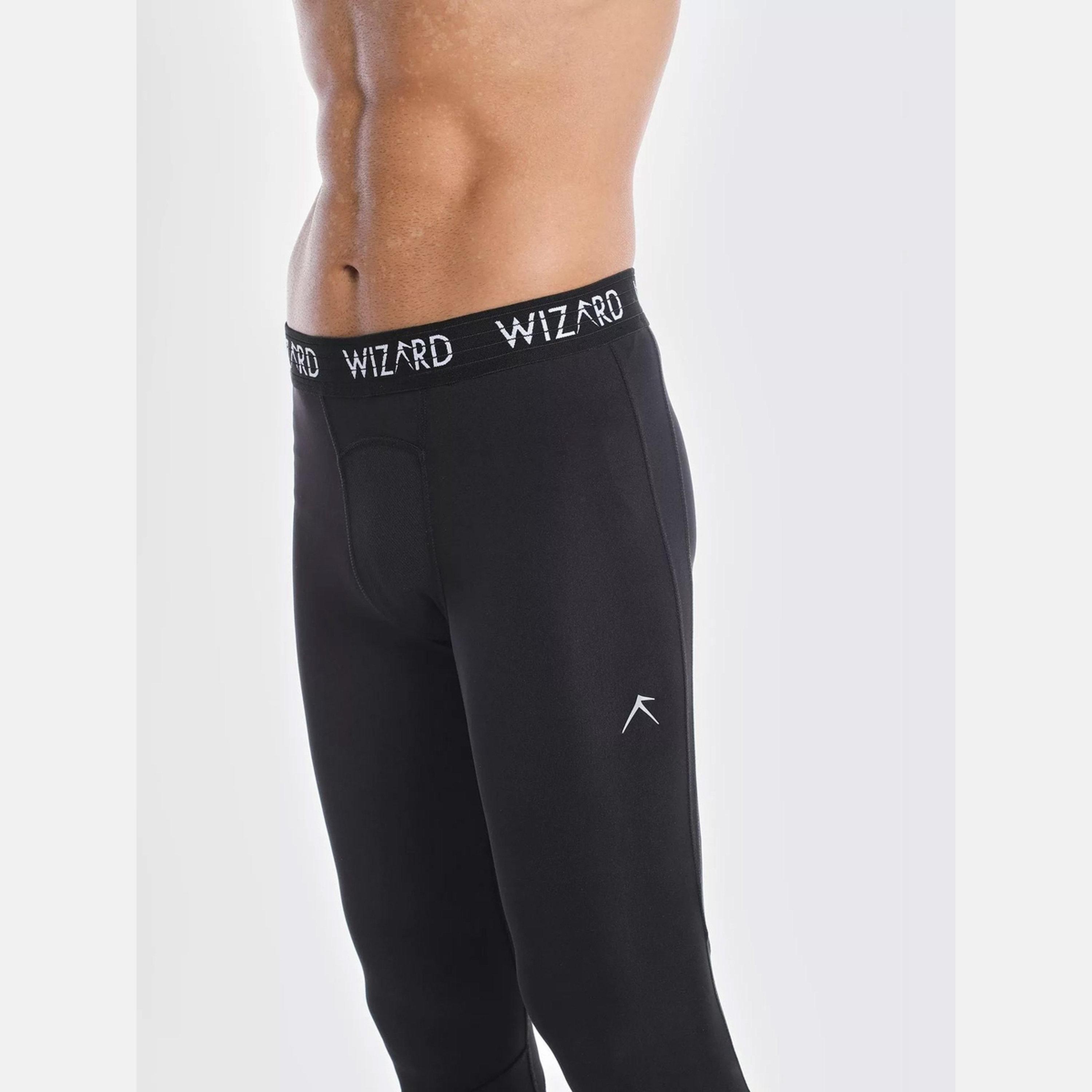 ويزارد × ستايلي - جوارب ضغط تقنية تهوية متقدمة ويزاردري سوداء للرجال-men-clothing-sportswearandactivewear-bottoms-joggers-image-4