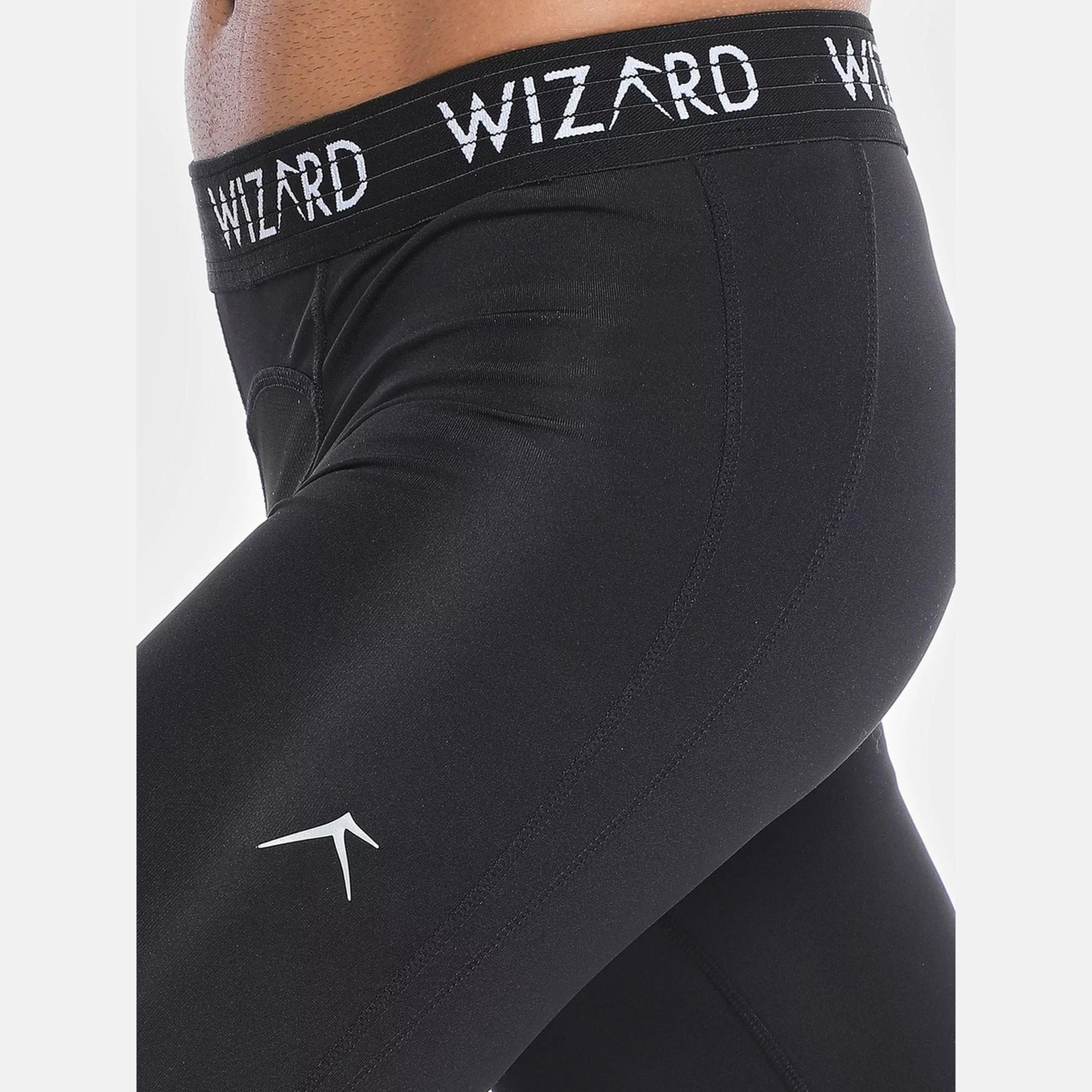 ويزارد × ستايلي - جوارب ضغط تقنية تهوية متقدمة ويزاردري سوداء للرجال-men-clothing-sportswearandactivewear-bottoms-joggers-image-5