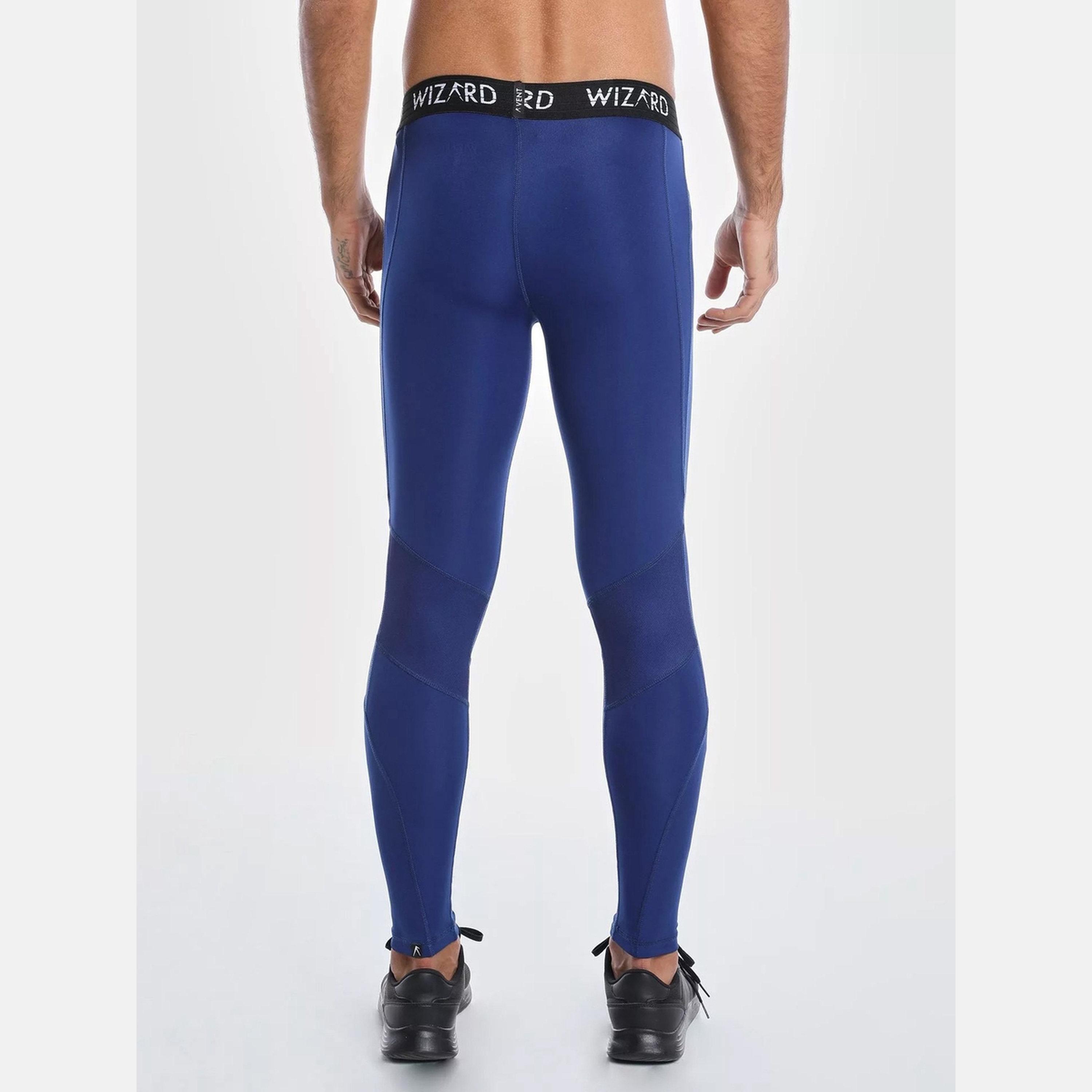 ويزارد × ستايلي - فيزون (ليقنز) ضغط تقنية تهوية متقدمة ويزاردري زرقاء للرجال-men-clothing-sportswearandactivewear-bottoms-joggers-image-4