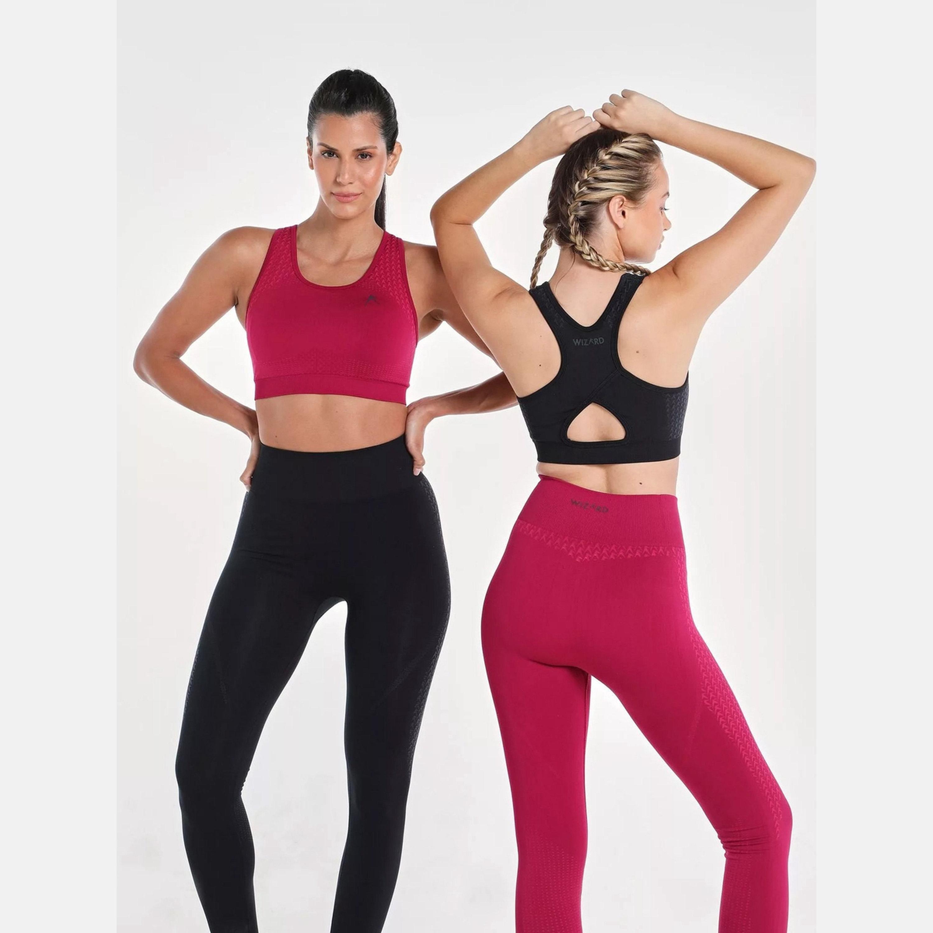 Wizard X Styli Women Black Textured Racerback Seamless Support Bra-sports-women-clothing-sportsbras-image-4