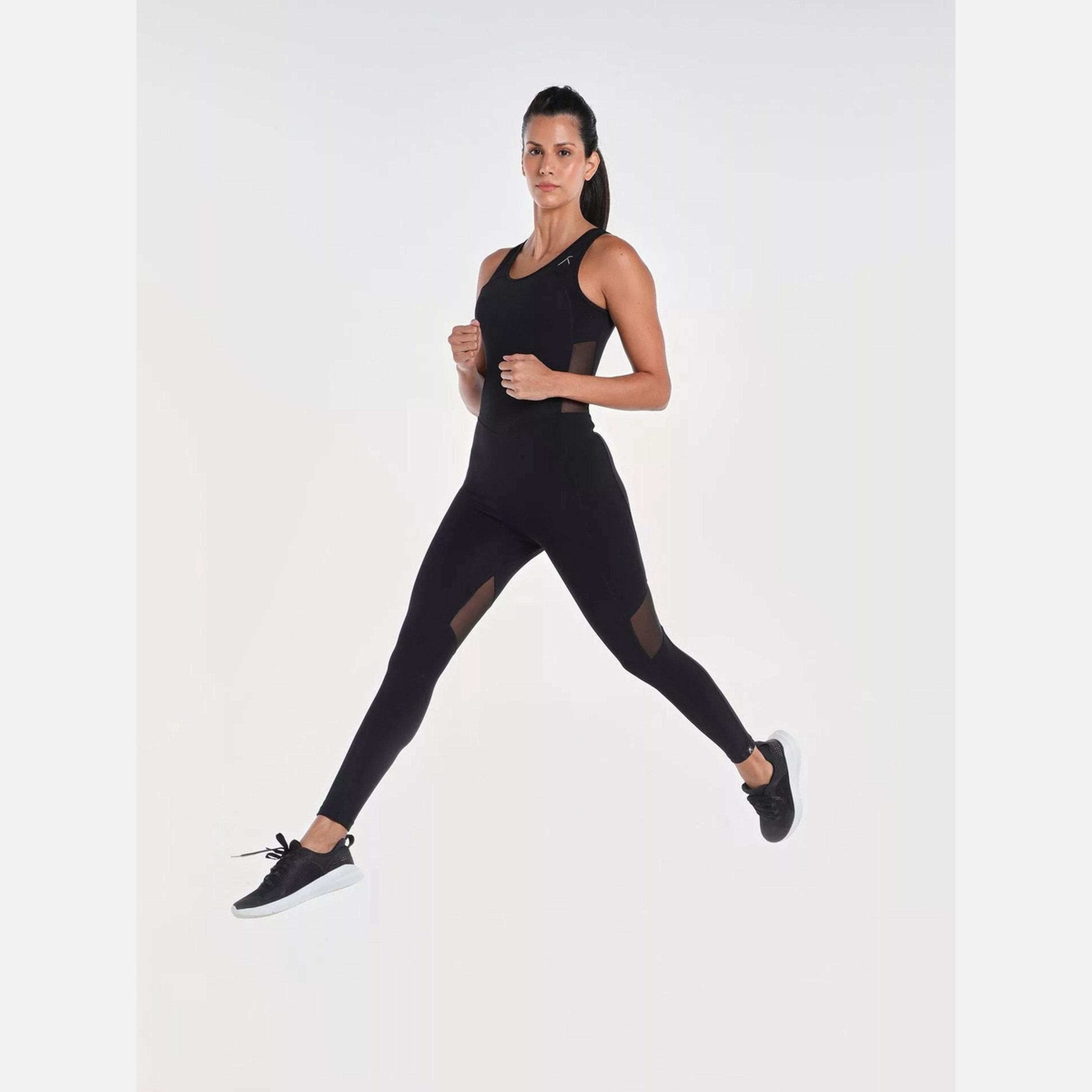 ويزارد × ستايلي - جمبسوت نسائي أسود رقبة متقاطعة سادة-women-clothing-jumpsuits-image-2