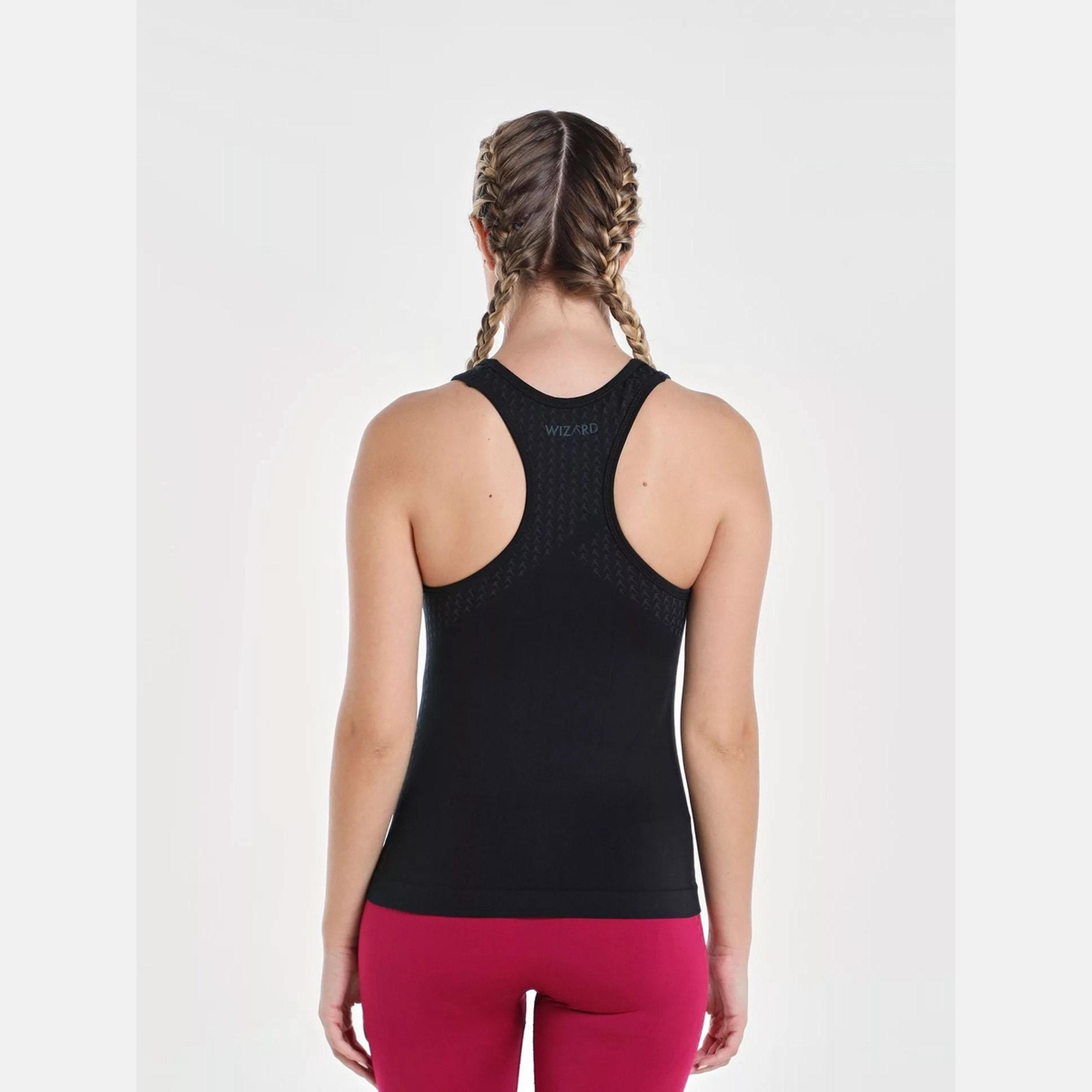 ويزارد × ستايلي - بلوزة نسائية لون أسود بدون درزات-women-clothing-tshirts-image-2