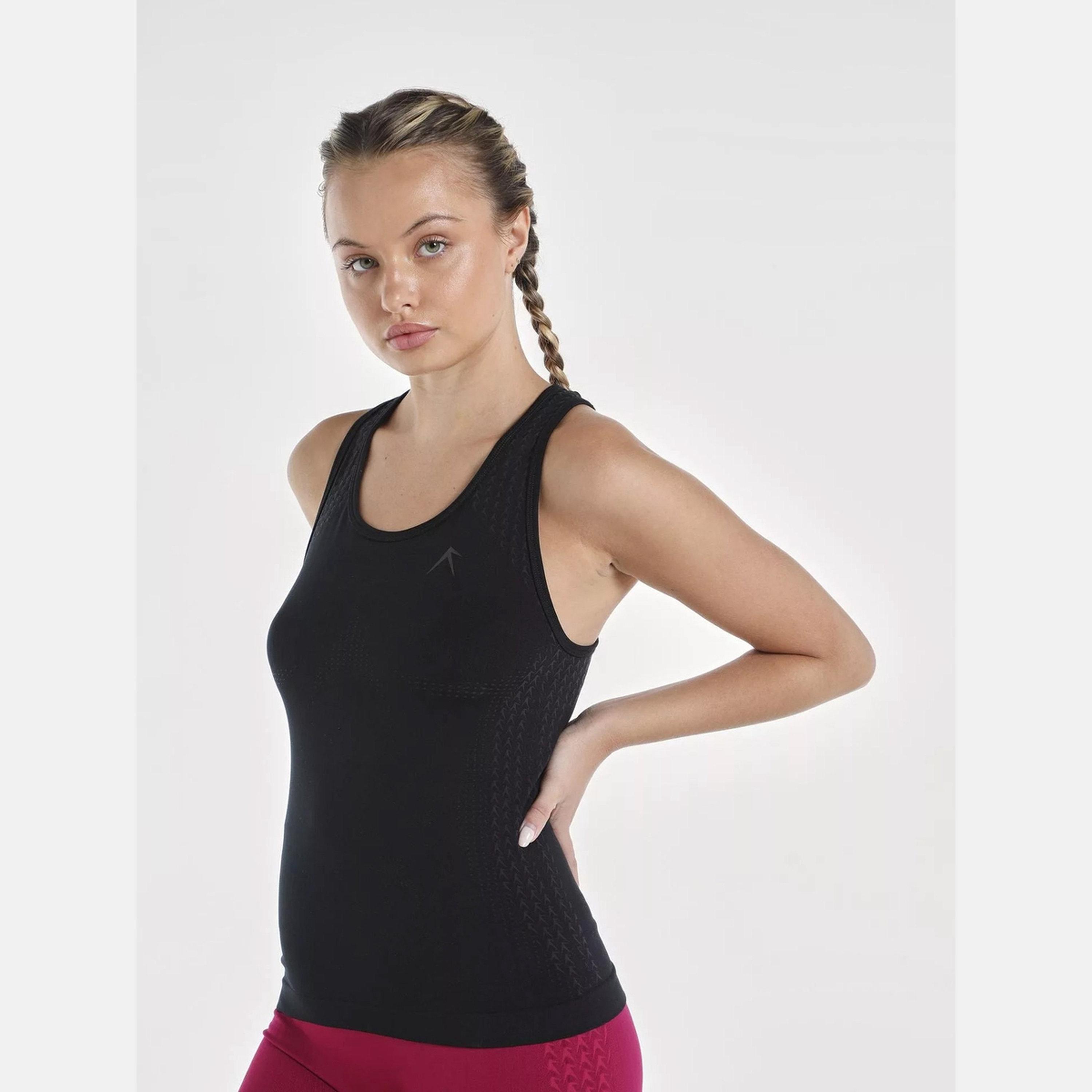 ويزارد × ستايلي - بلوزة نسائية لون أسود بدون درزات-women-clothing-tshirts-image-3