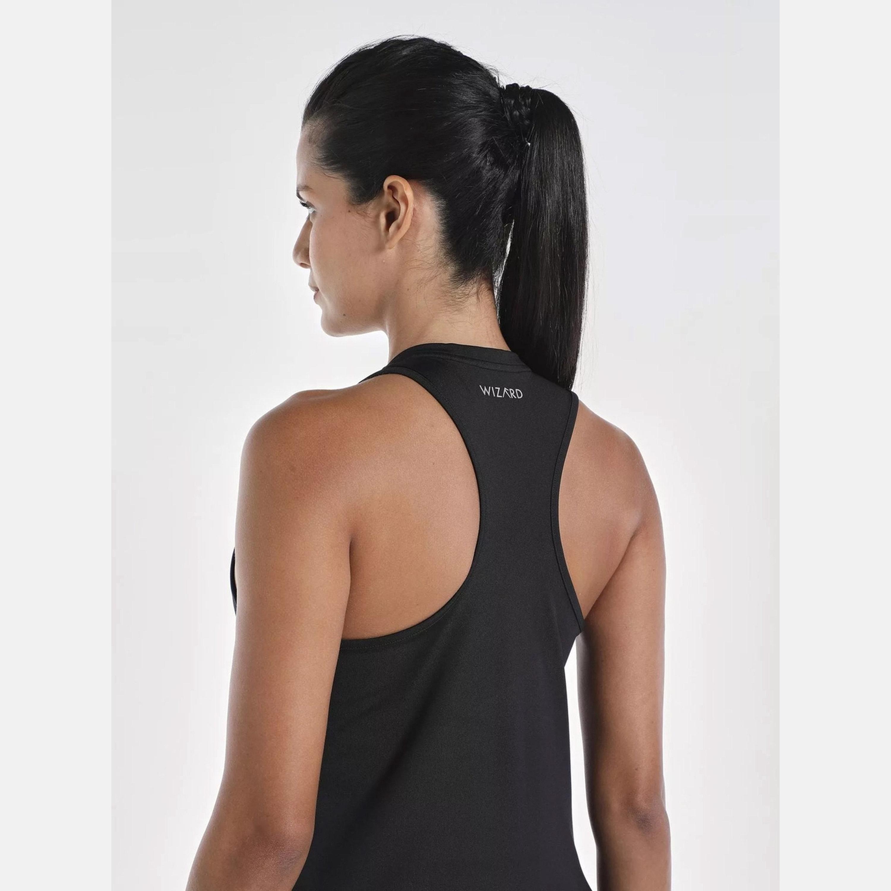 Wizard X Styli Women Black Vent Wizardry Solid Racerback Tank Top-women-clothing-tshirts-image-5