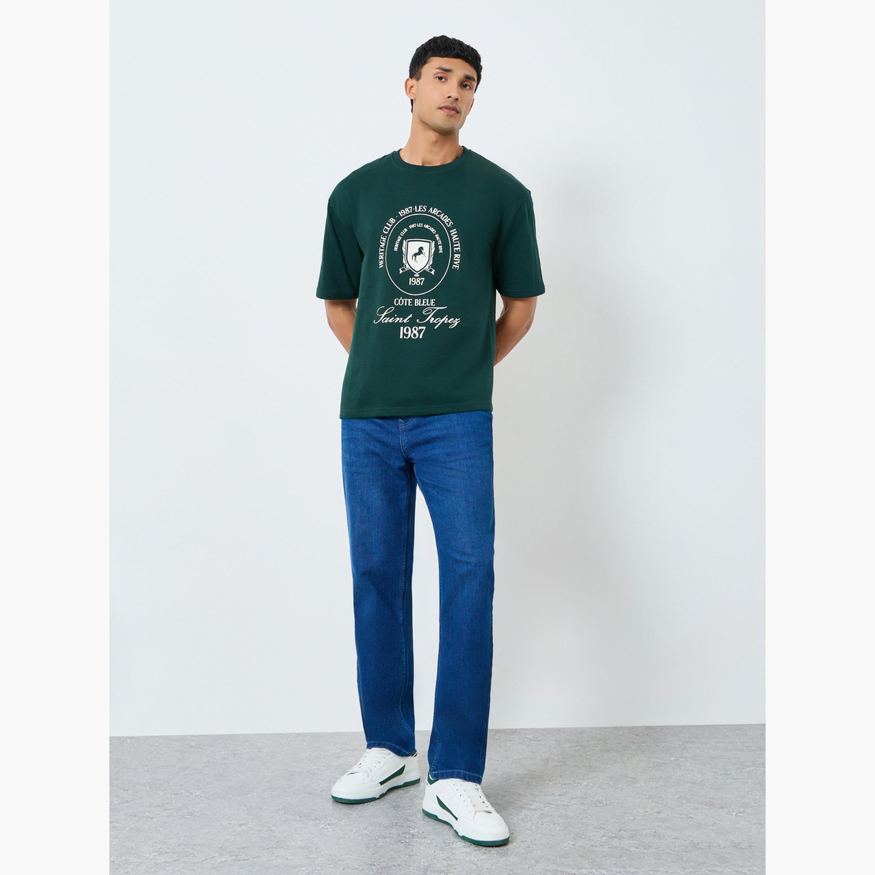 تيشيرت واسع بطبعة جرافيك-men-clothing-tshirtsandpolos-tshirts-image-2