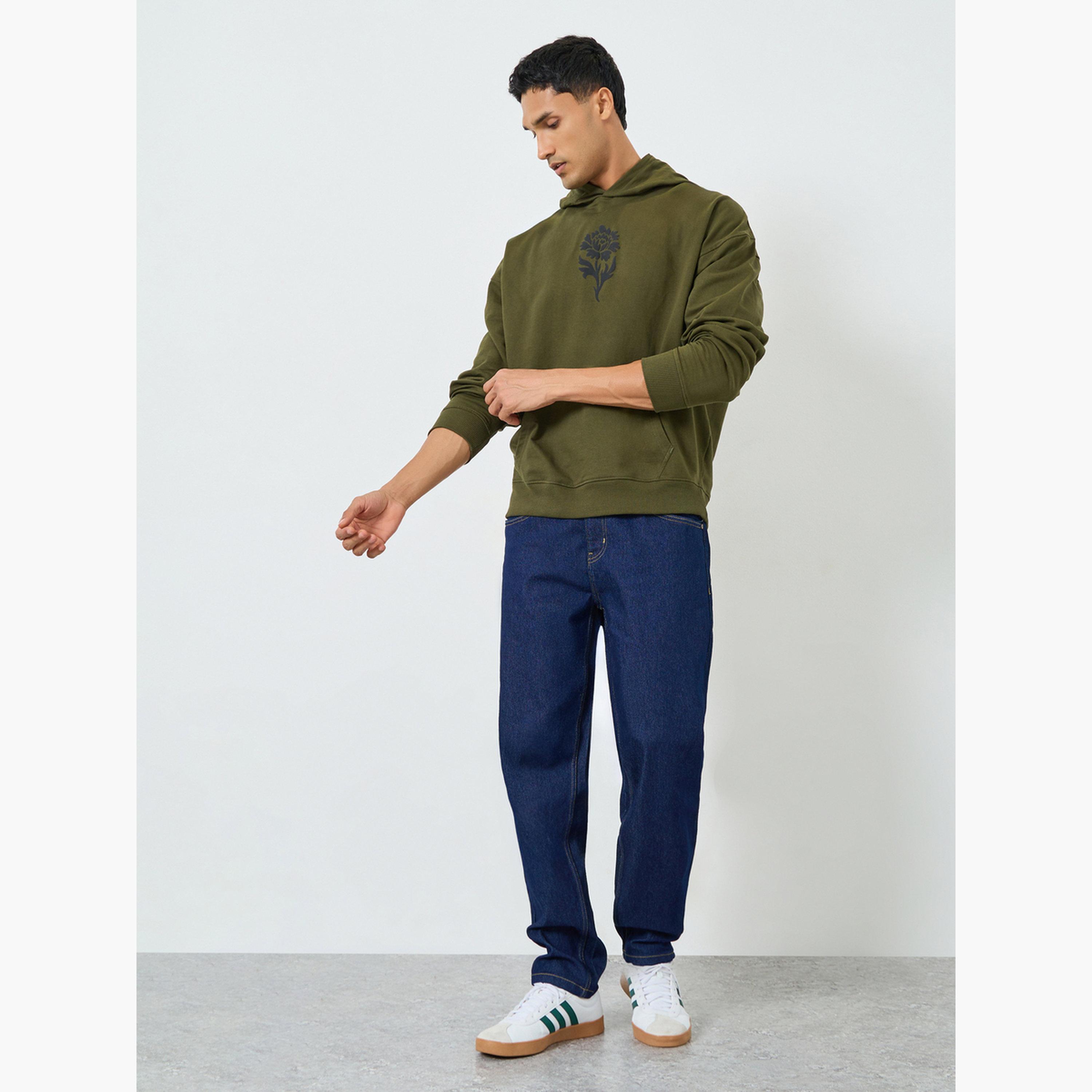 Styli Men Blue Regular Fit Washed Jeans-men-clothing-bottoms-jeans-image-2