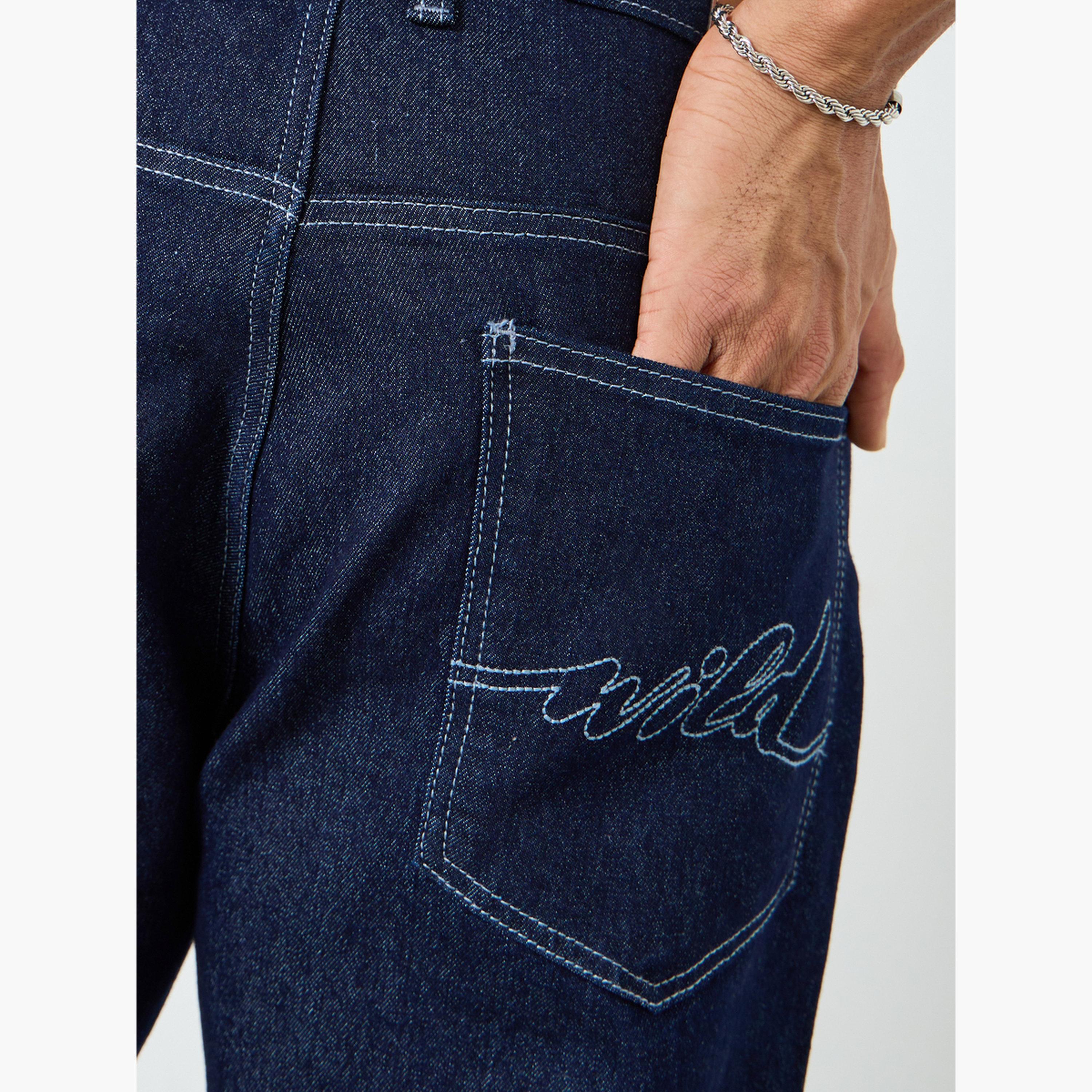 Styli Men Dark Blue Relaxed Fit Jeans-men-clothing-bottoms-jeans-image-4