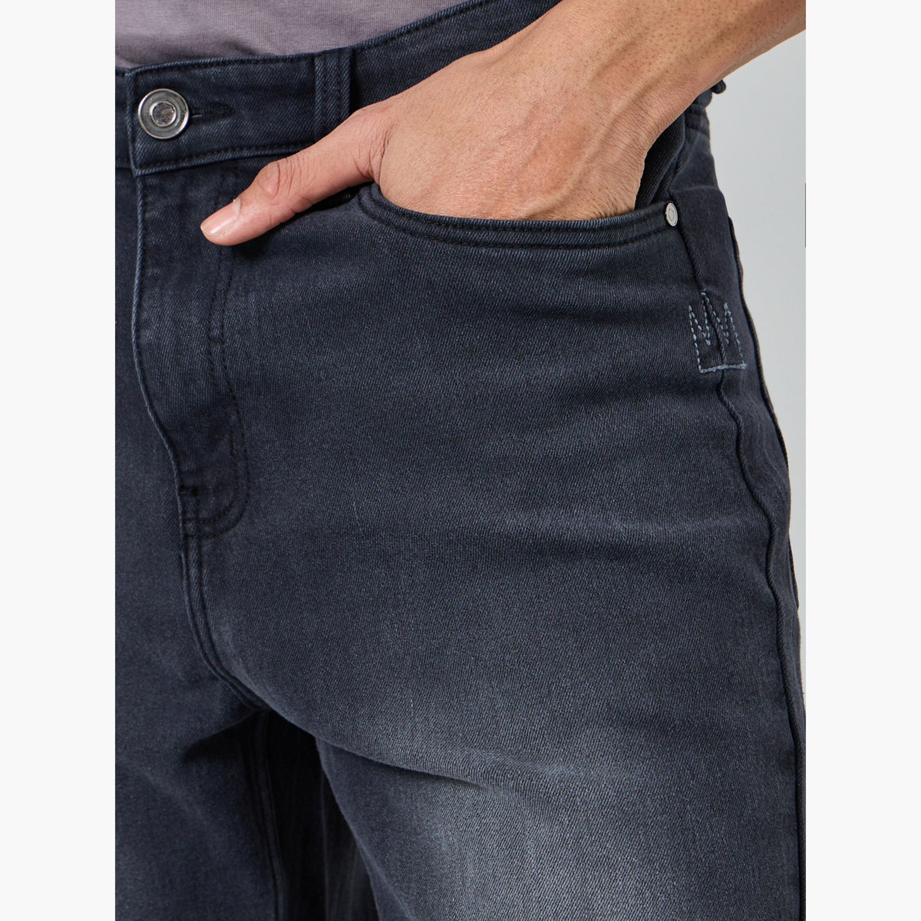 Styli Men Black Relaxed Fit Faded Jeans-men-clothing-bottoms-jeans-image-3