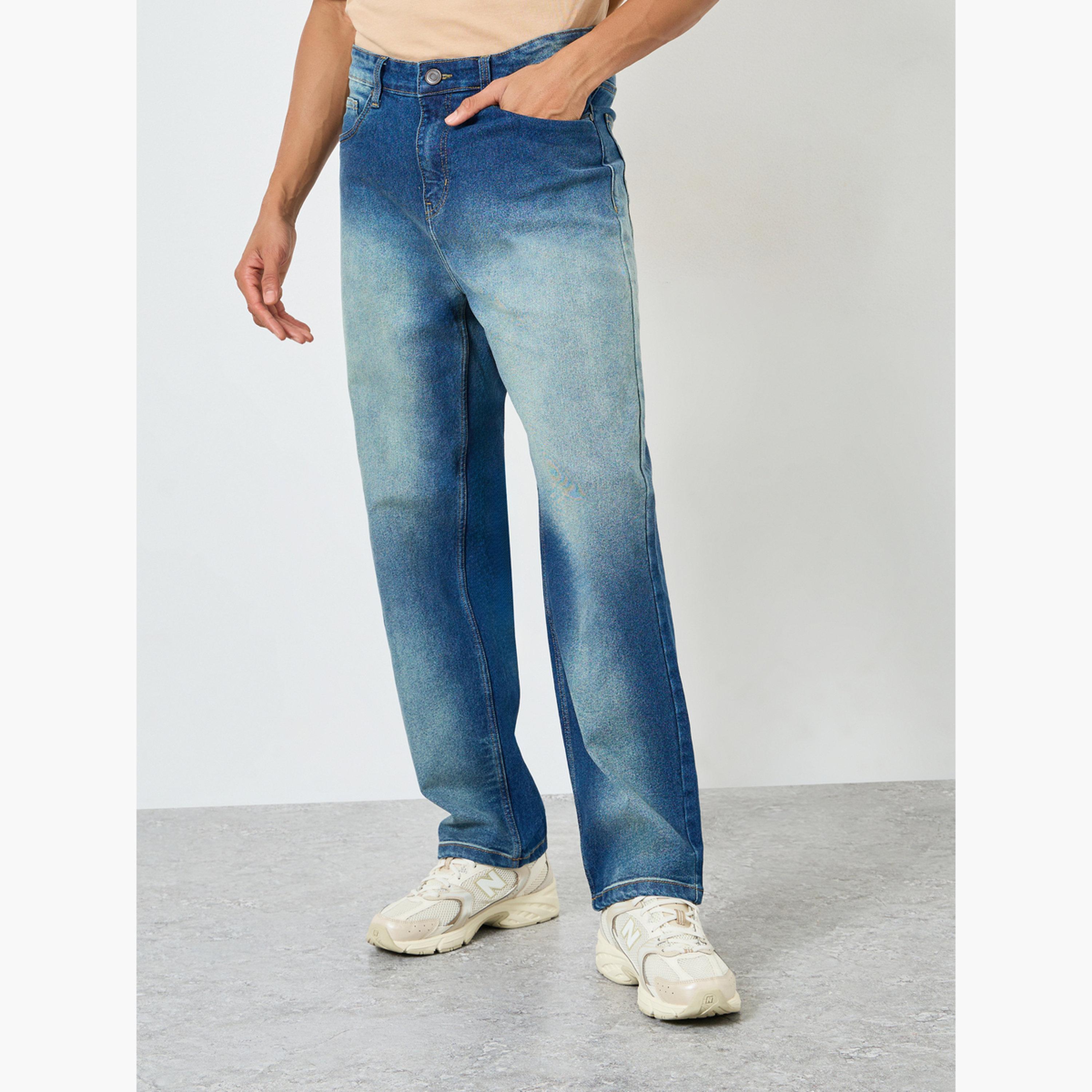 جينز باهت قصة فضفاضة-men-clothing-bottoms-jeans-image-1