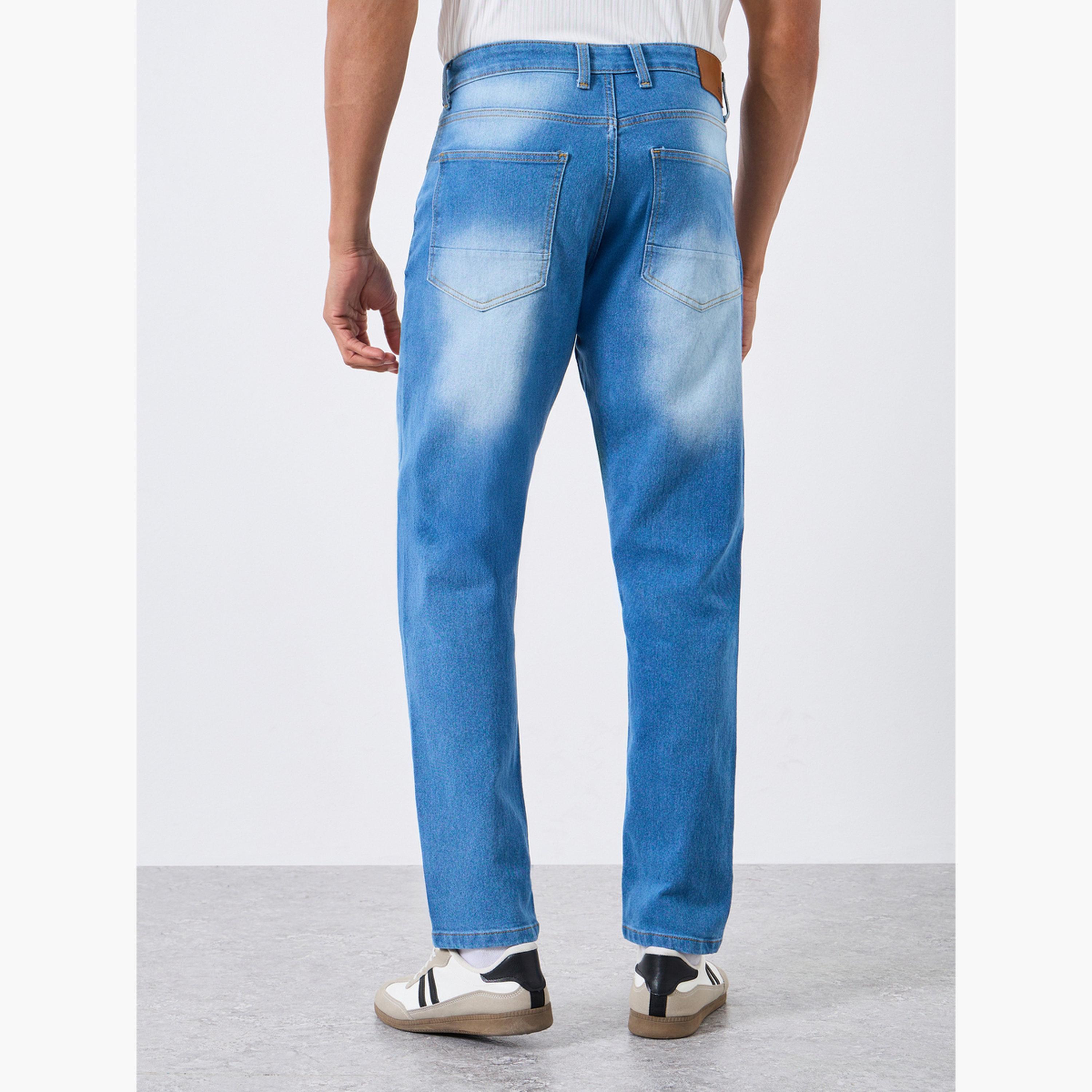 بنطال جينز باهت قصة ضيقة تدريجياً-men-clothing-bottoms-jeans-image-4
