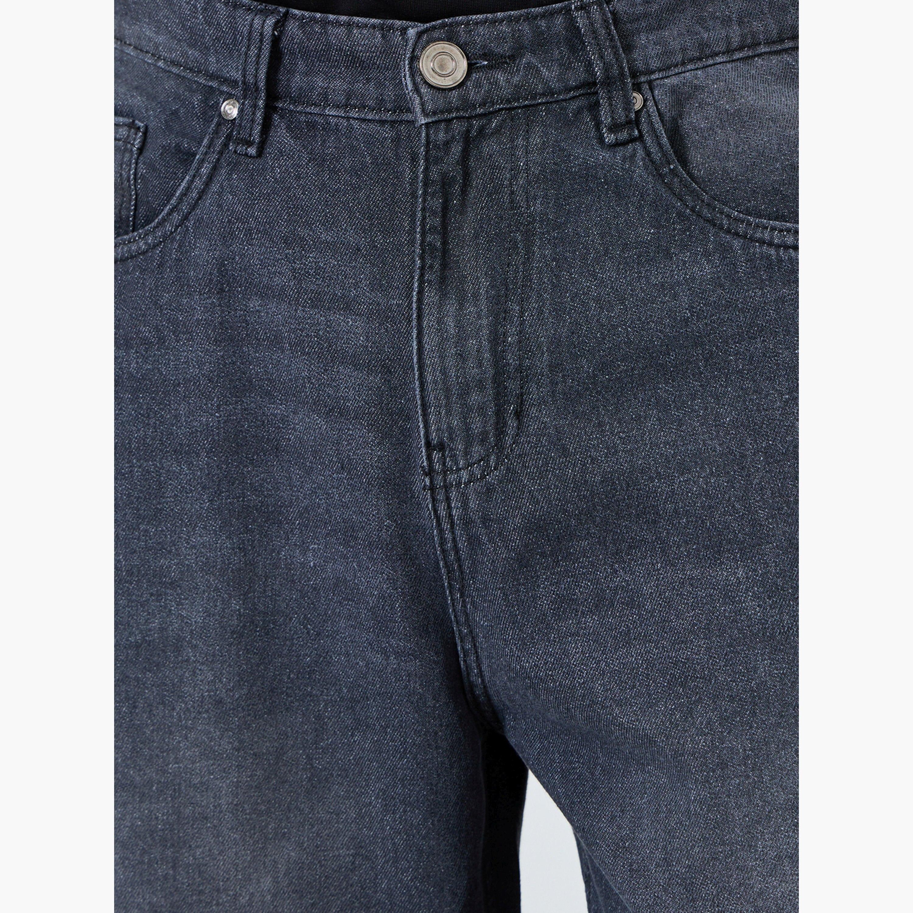 Styli Men Charcoal Wash Baggy Fit Jeans-men-clothing-bottoms-jeans-image-3