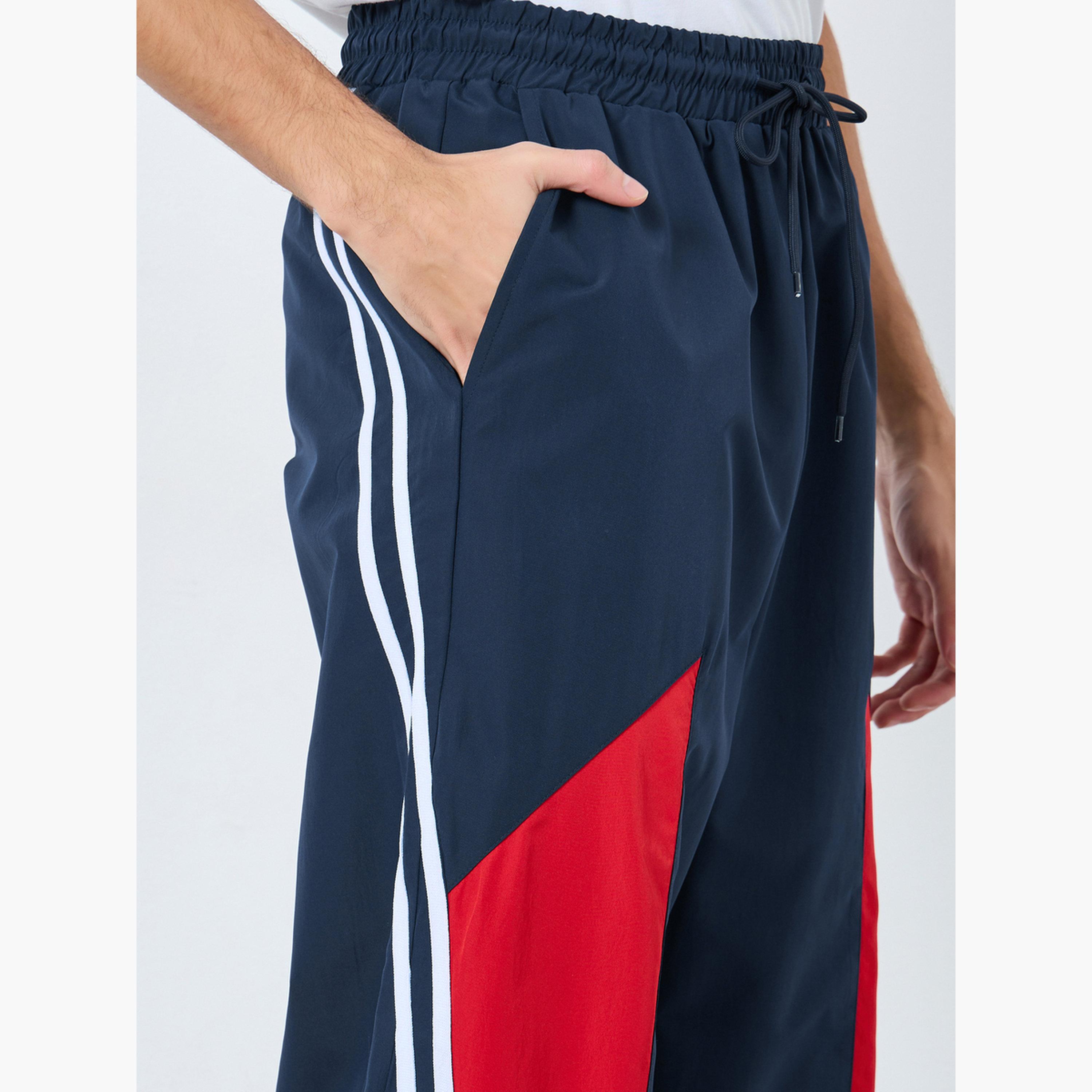 Styli Men Cut and Sew Panel with Striped Detail Joggers-men-clothing-sportswearandactivewear-bottoms-joggers-image-3