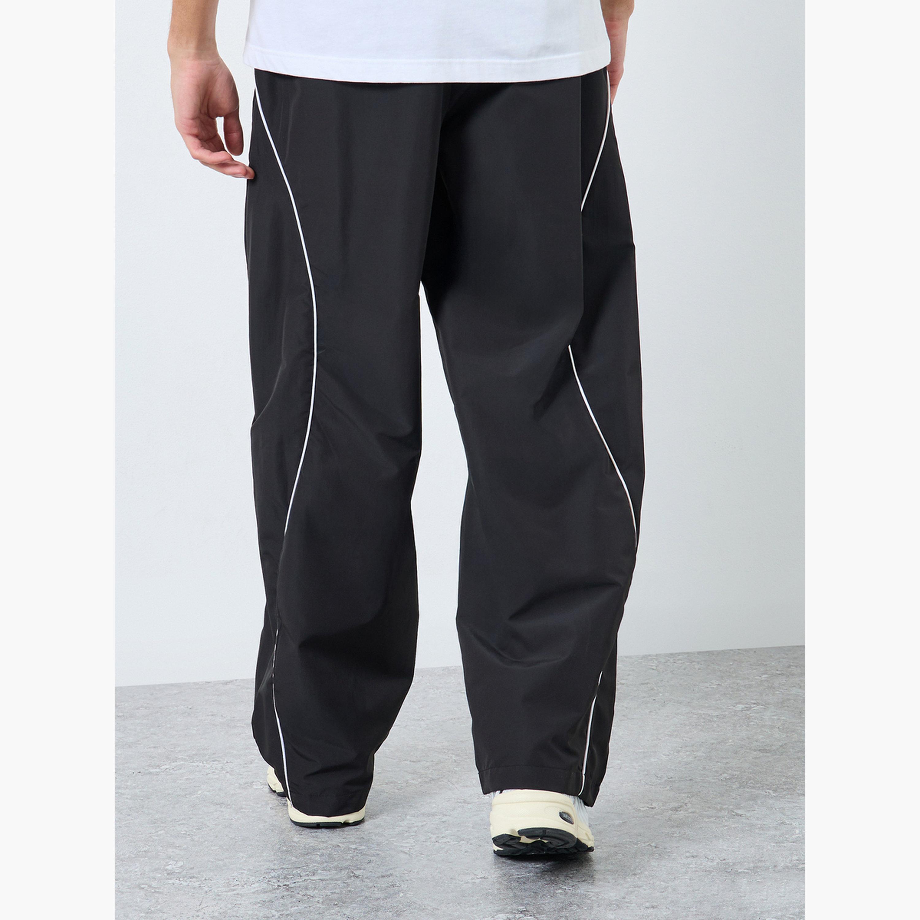 Styli Men Cut and Sew Panel with Reflection Piping Joggers-men-clothing-sportswearandactivewear-bottoms-joggers-image-4