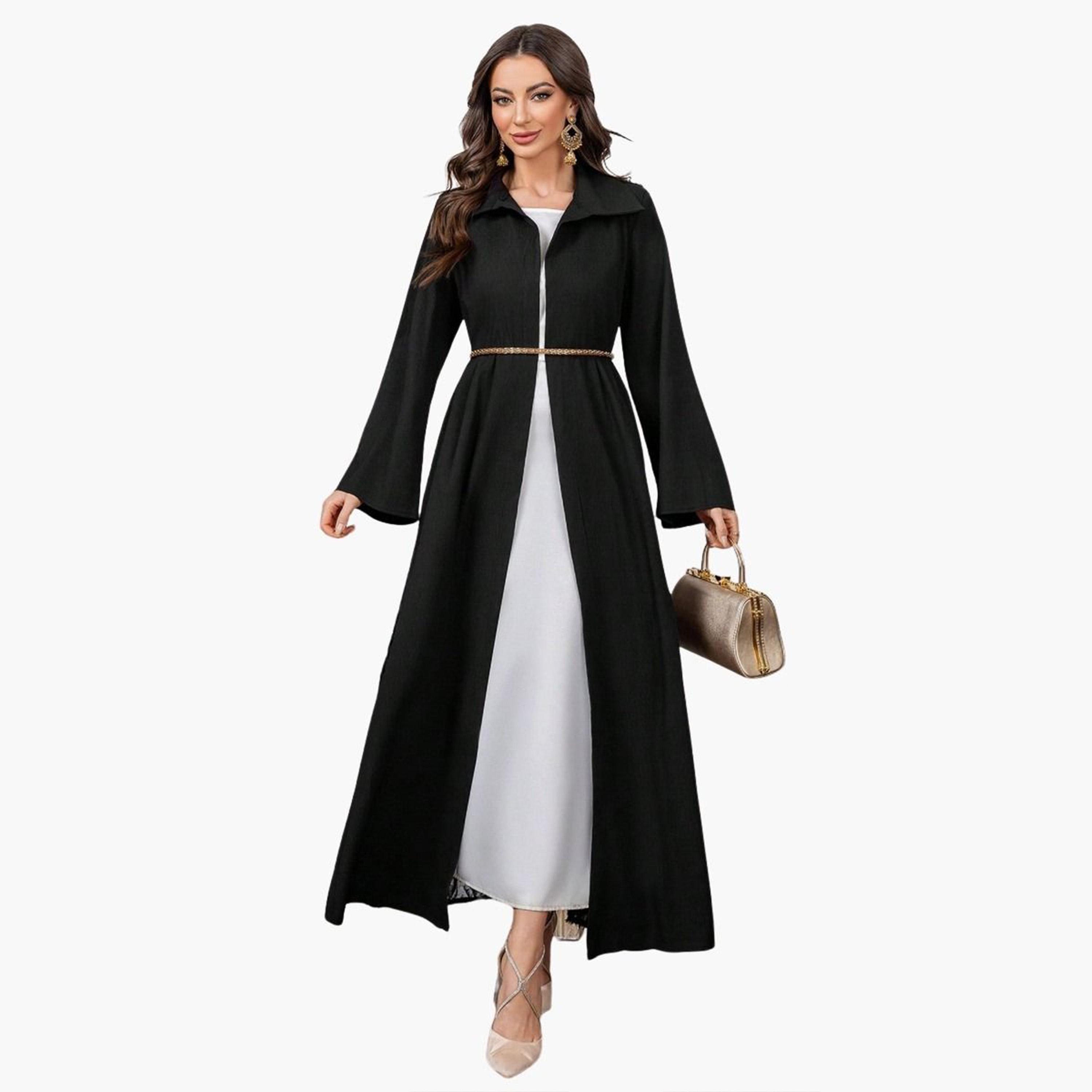 Take Two Black Furry Back Panel Front Open Kimono-women-winterwear-coatsandjackets-jackets-image-4
