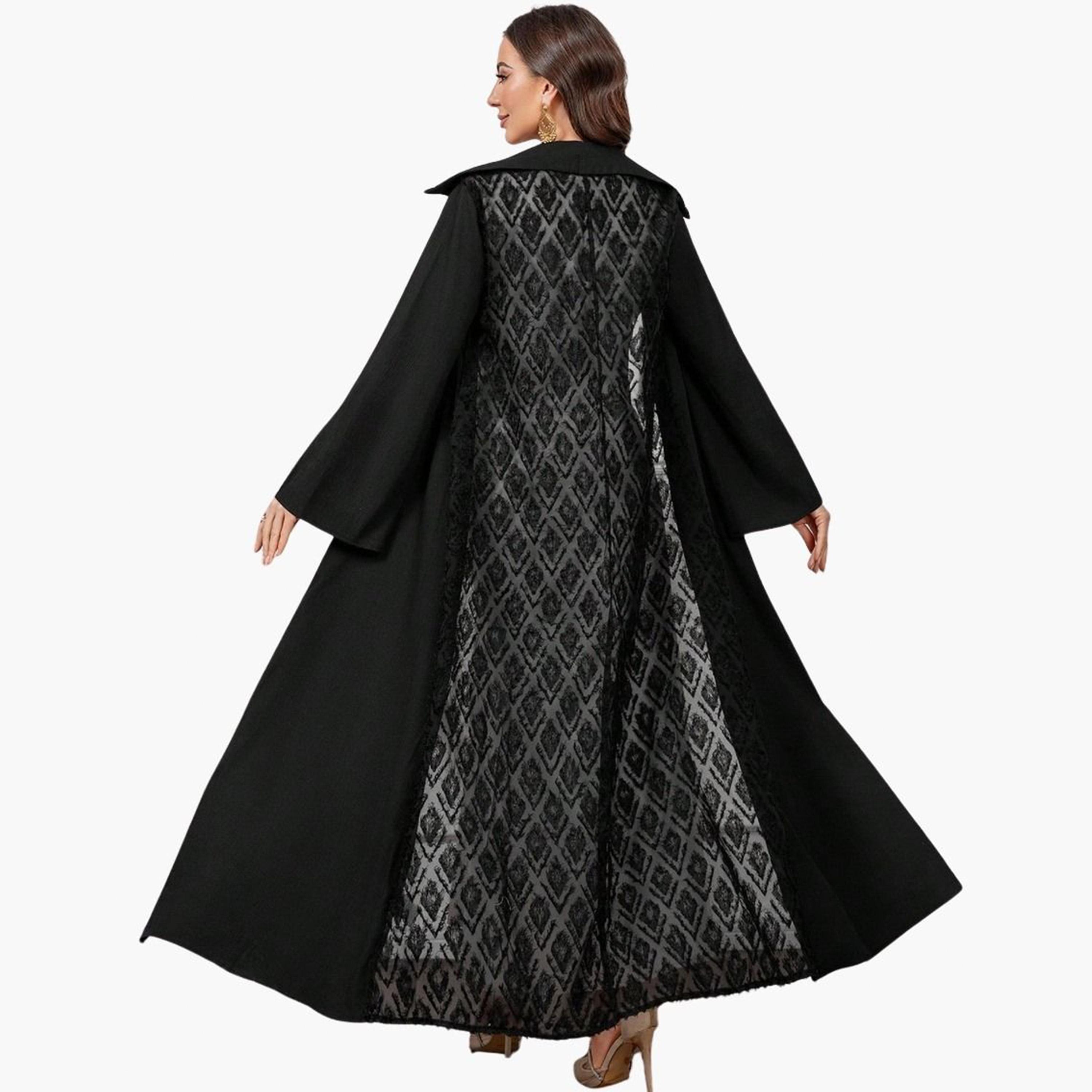 Take Two Black Furry Back Panel Front Open Kimono-women-winterwear-coatsandjackets-jackets-image-5