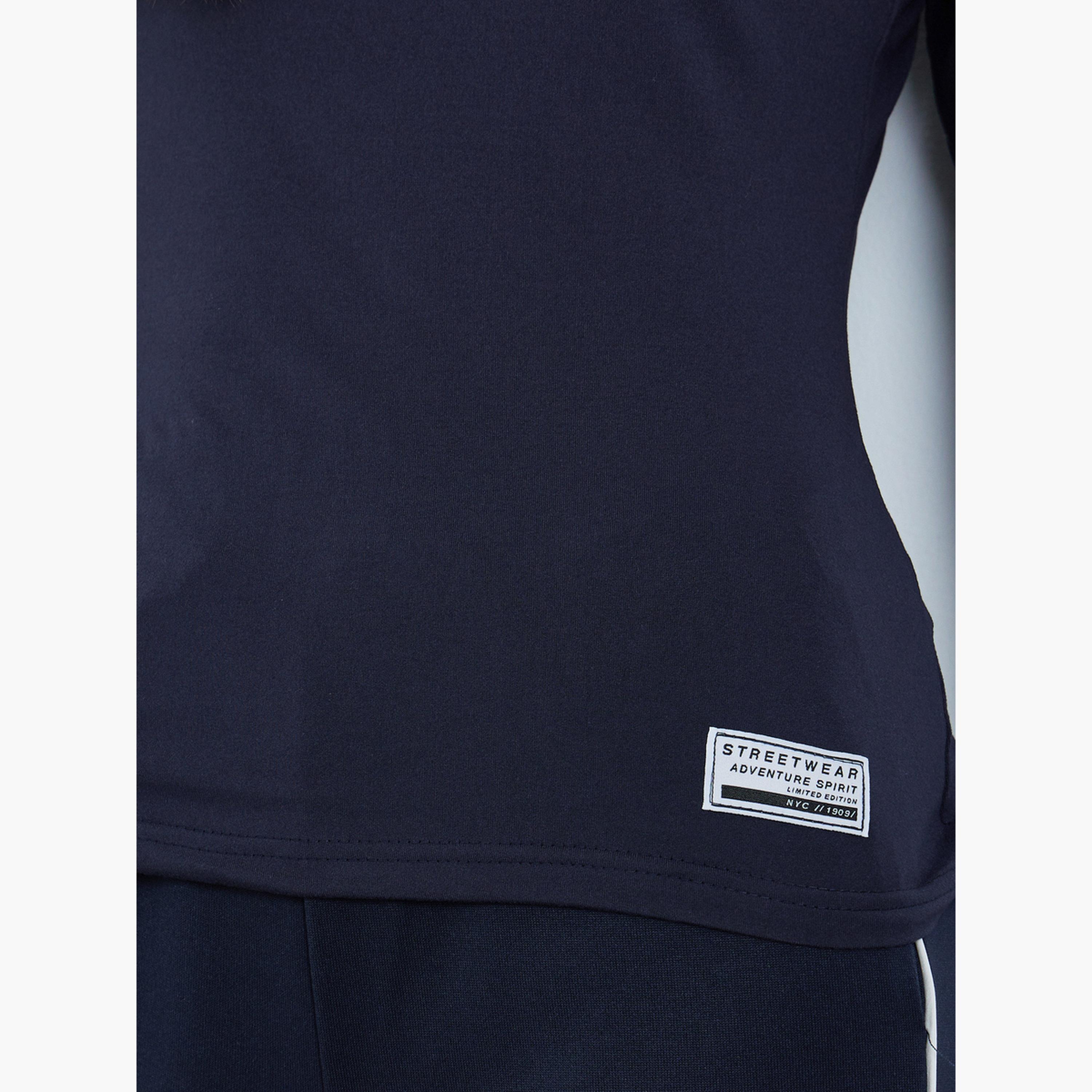 Styli Navy Long Sleeve Turtle Neck Top-women-clothing-tshirts-image-4
