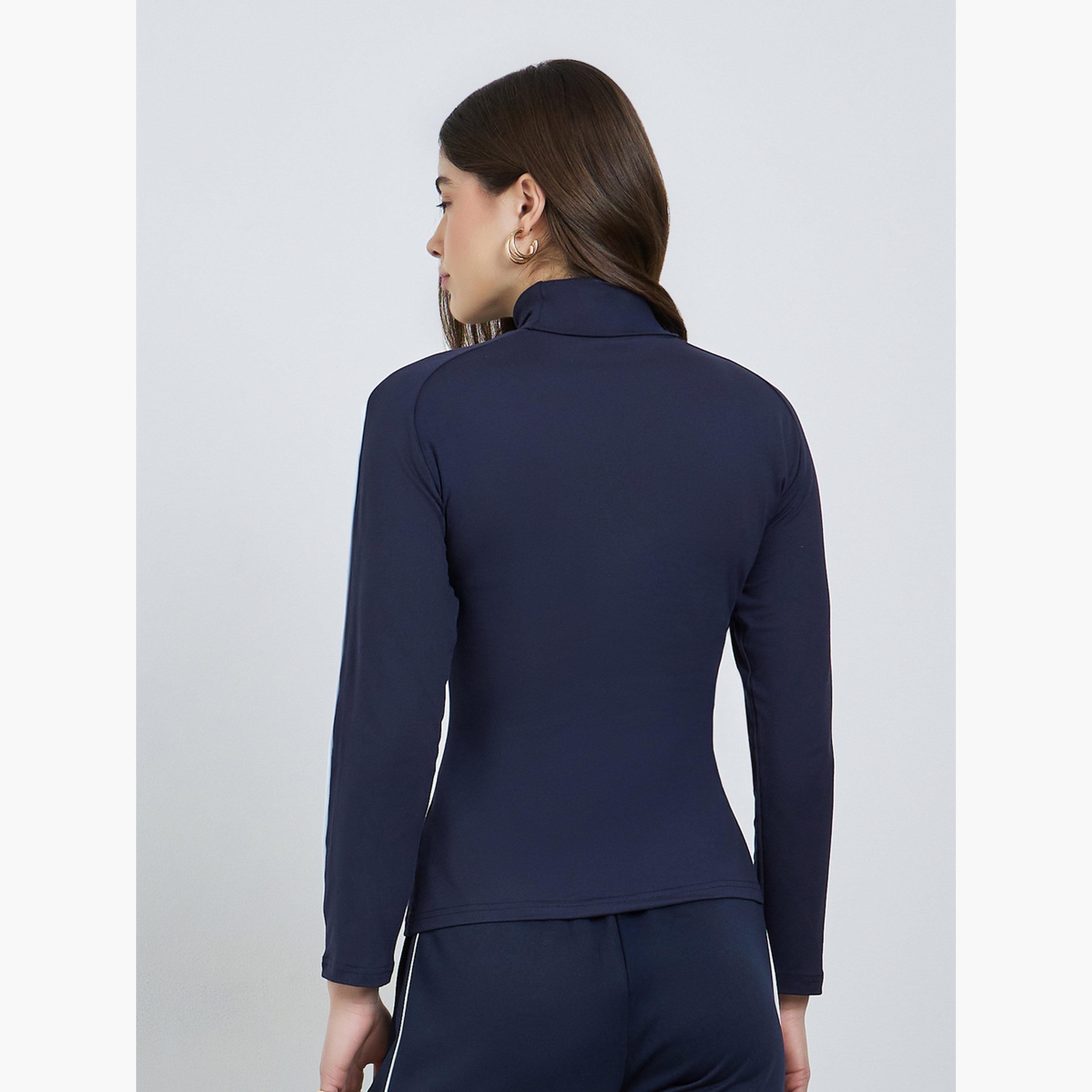 Styli Navy Long Sleeve Turtle Neck Top-women-clothing-tshirts-image-5