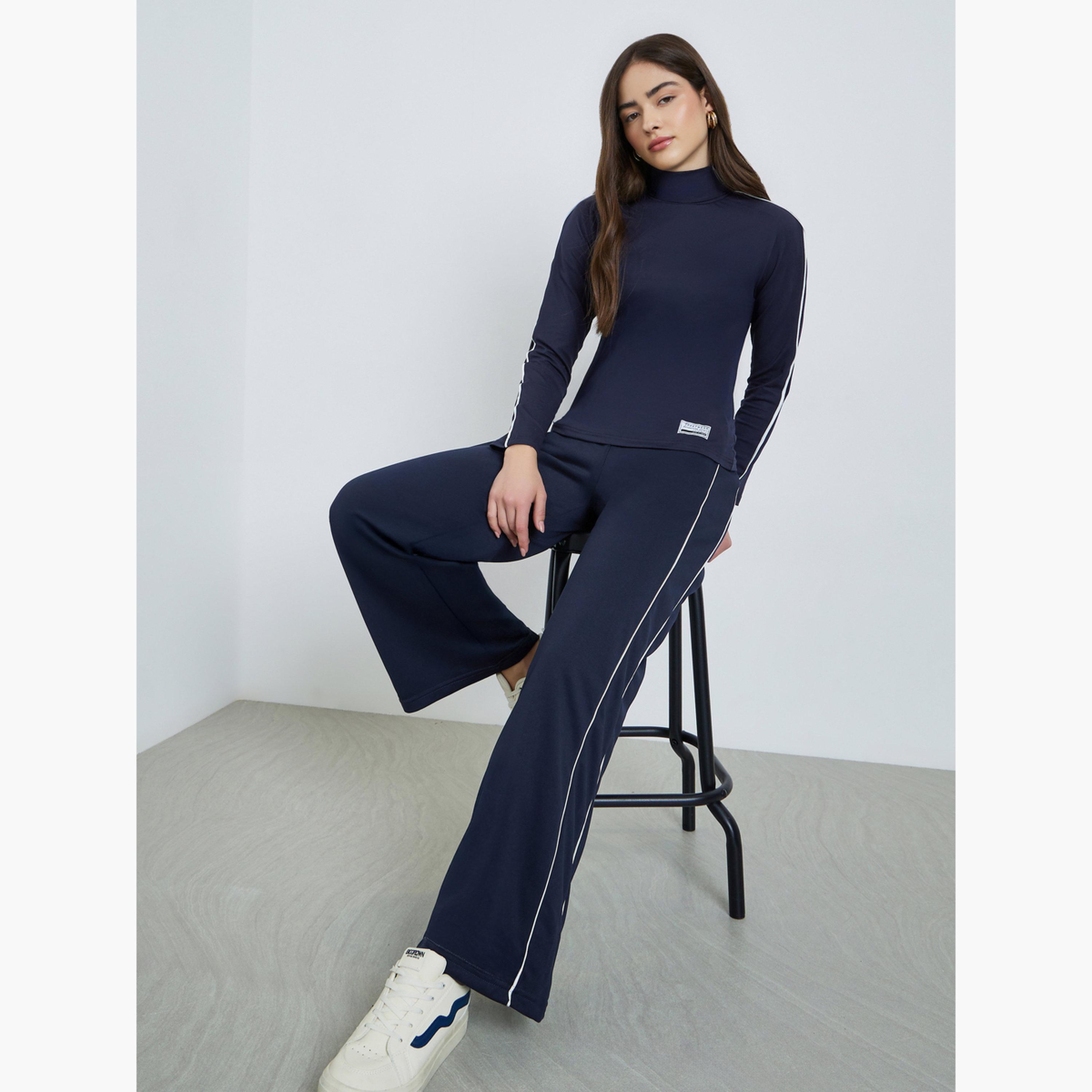 بنطال جوغر بأرجل واسعة وشريط جانبي-women-clothing-bottoms-joggers-image-5