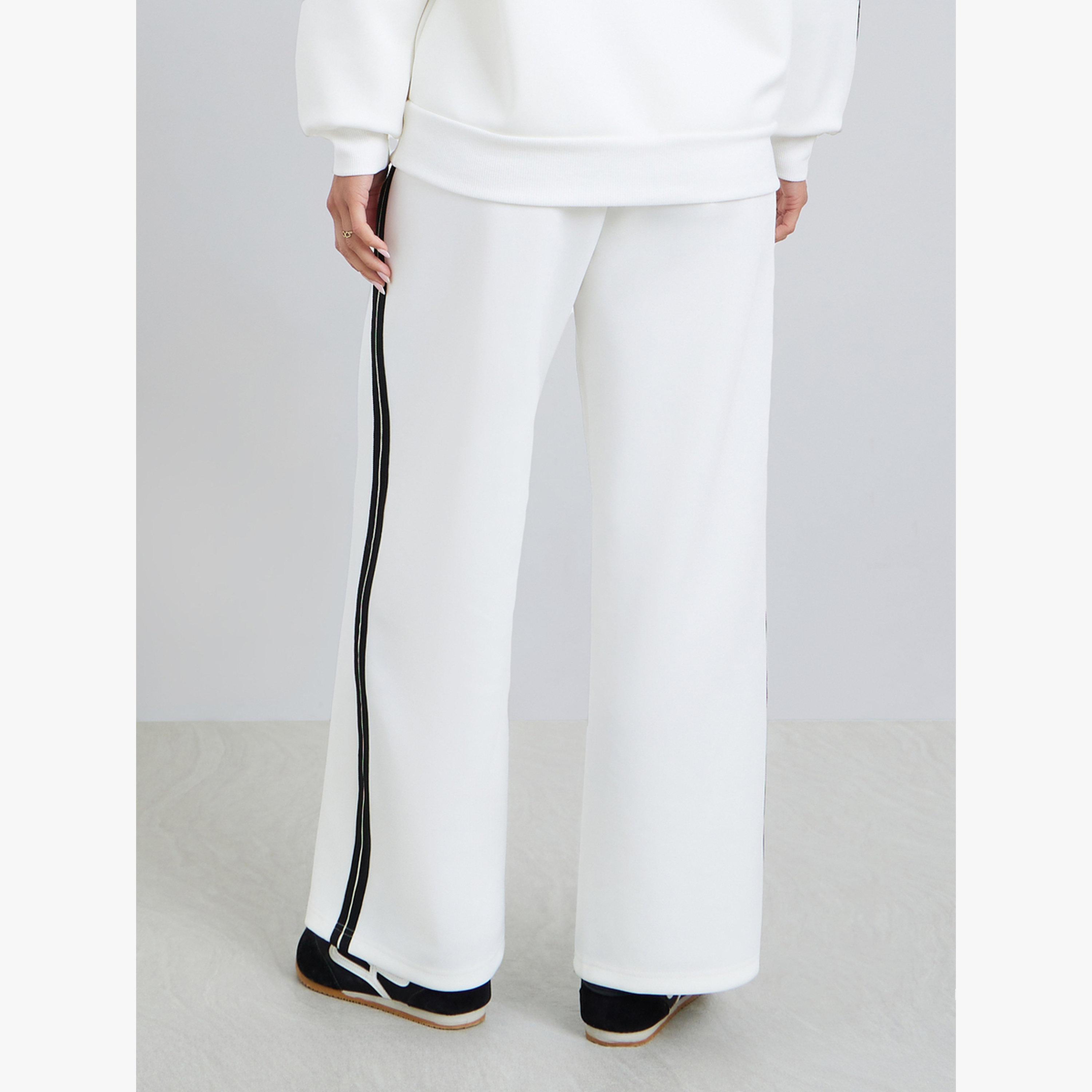 Styli Women Off-White Side Stripe Joggers-women-clothing-bottoms-joggers-image-3