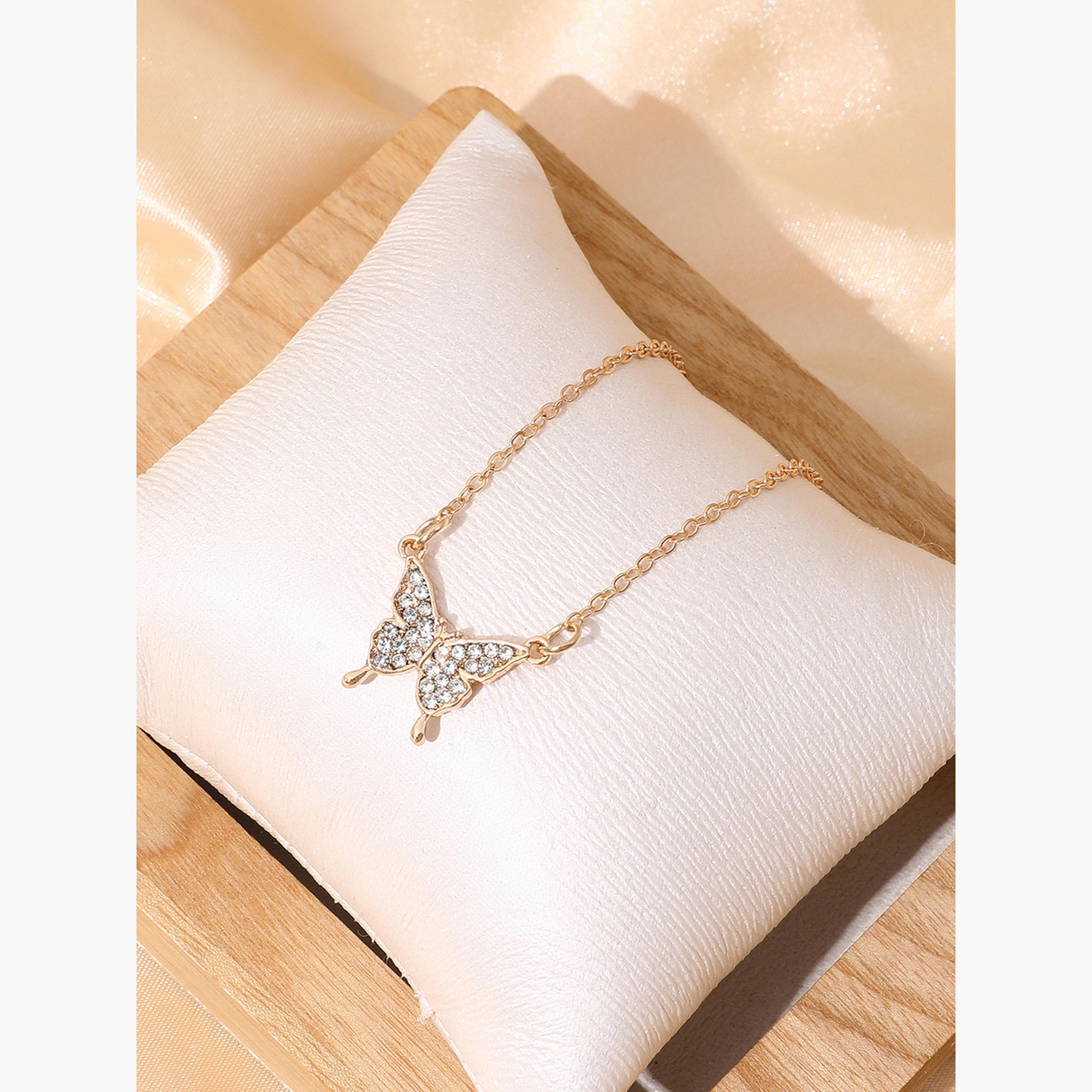 تيك تو - قلادة مزينة بالفراشة-women-watchesandjewellery-jewellery-necklacesandpendants-image-5