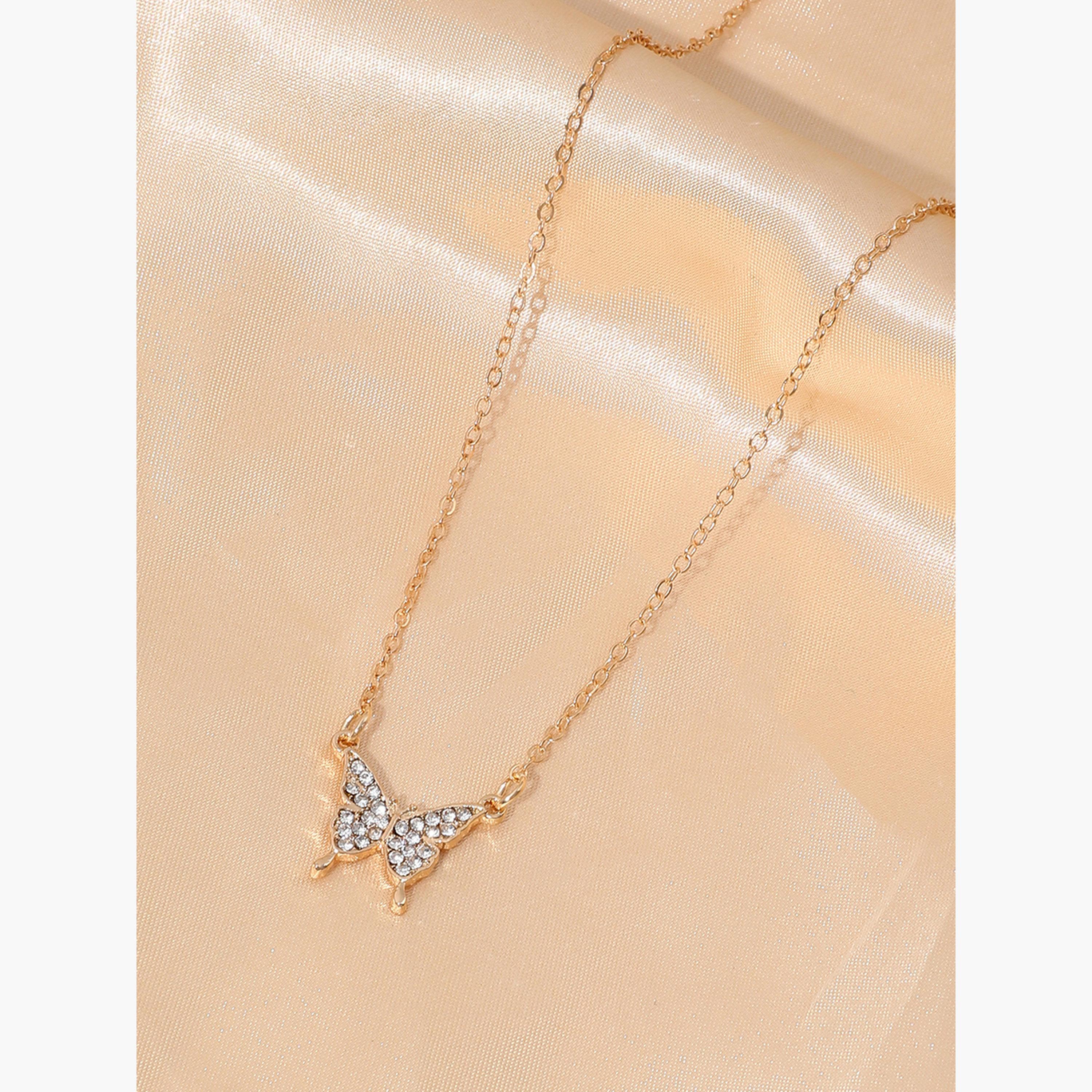 تيك تو - قلادة مزينة بالفراشة-women-watchesandjewellery-jewellery-necklacesandpendants-image-6