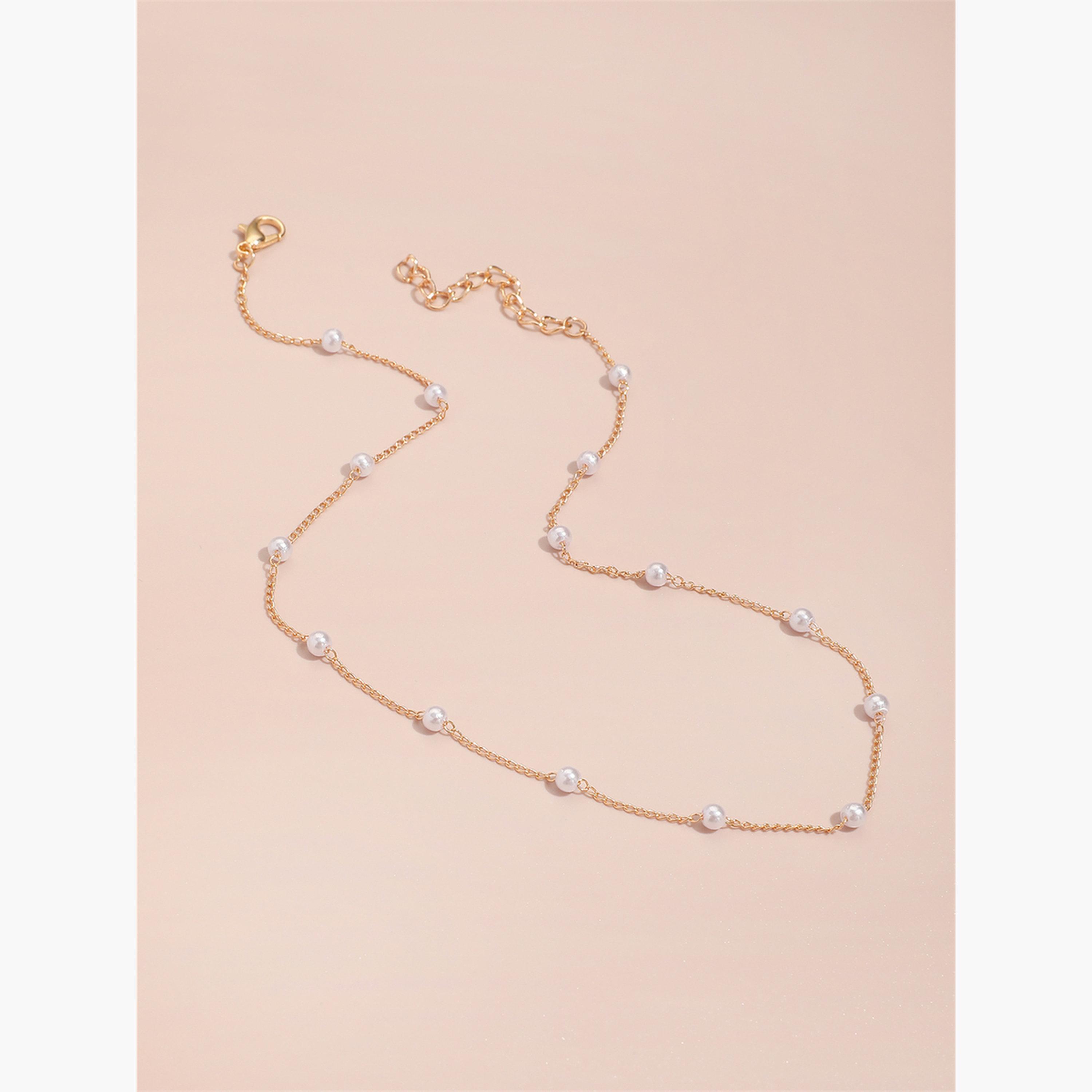 تيك تو - قلادة درب اللؤلؤ الصناعي-women-watchesandjewellery-jewellery-necklacesandpendants-image-4