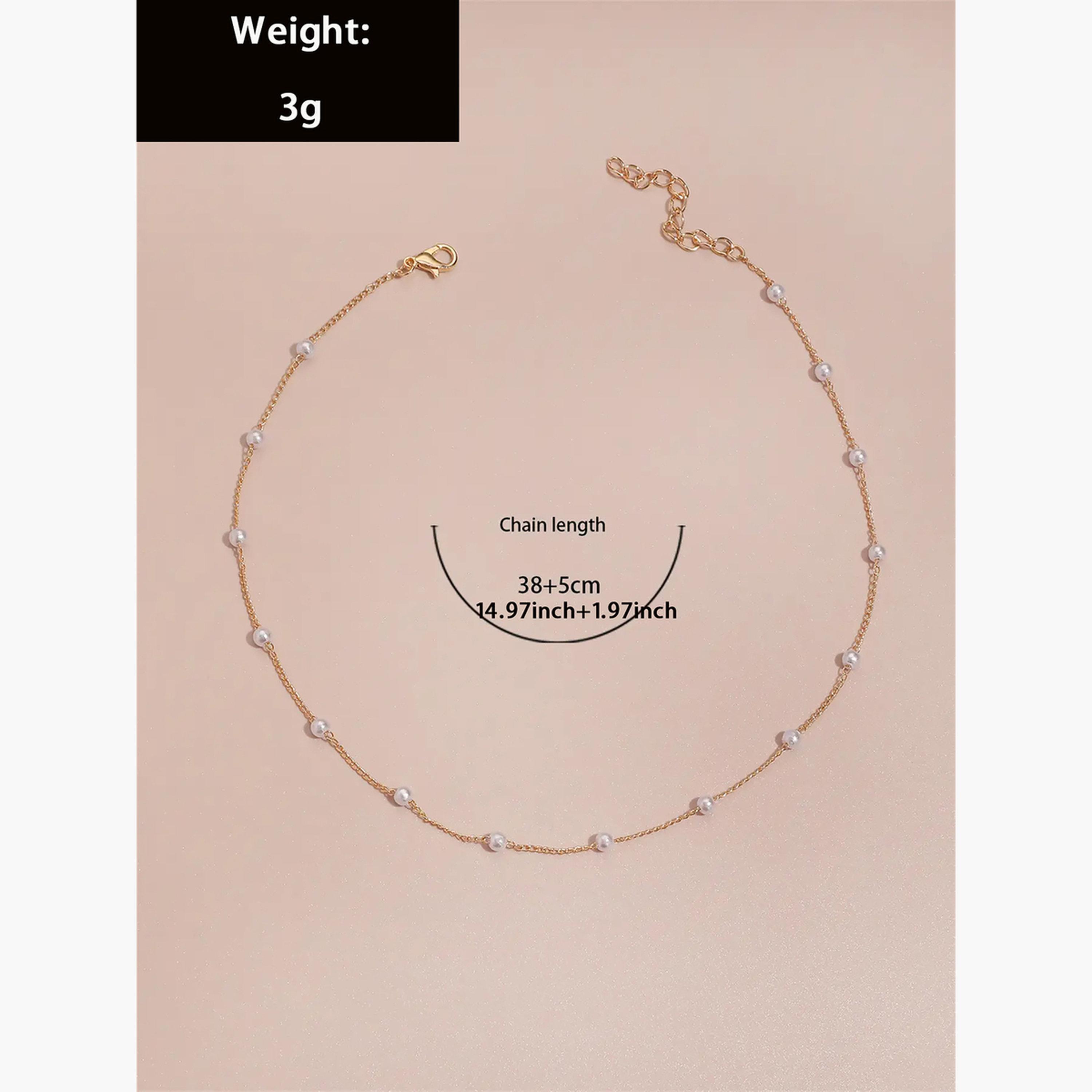 Take Two Women  Faux Pearl Trail Necklace-women-watchesandjewellery-jewellery-necklacesandpendants-image-6