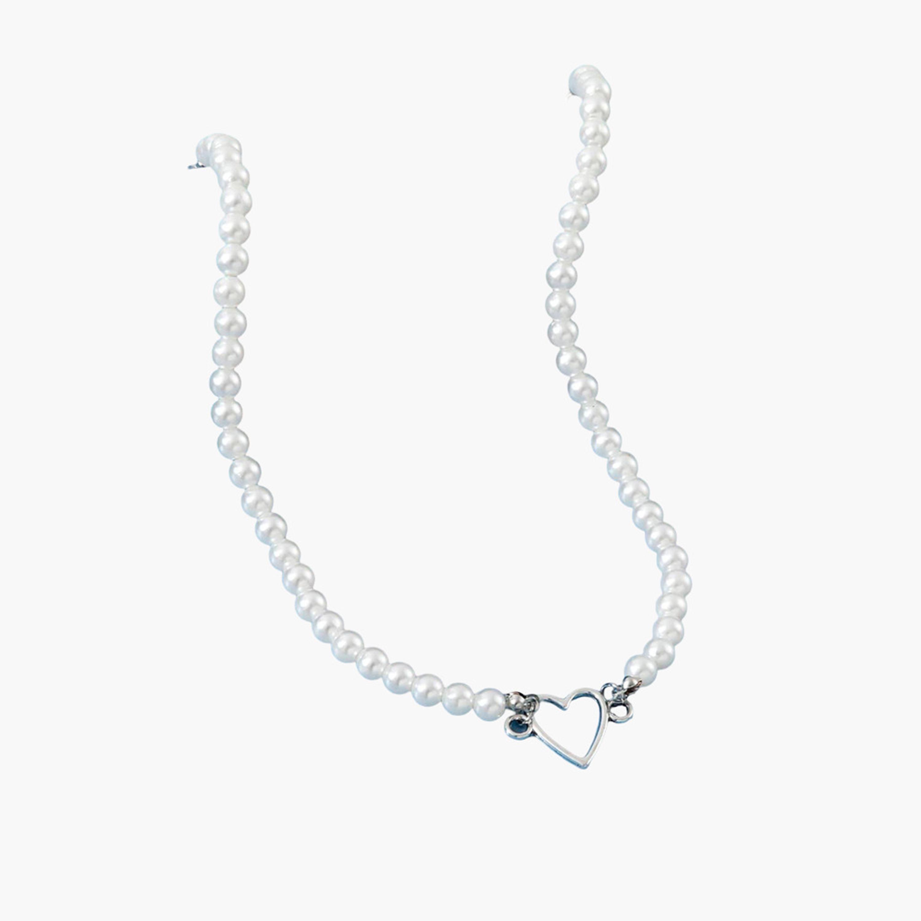Take Two Women  Faux Pearl and Heart Decor Necklace-women-watchesandjewellery-jewellery-necklacesandpendants-image-5