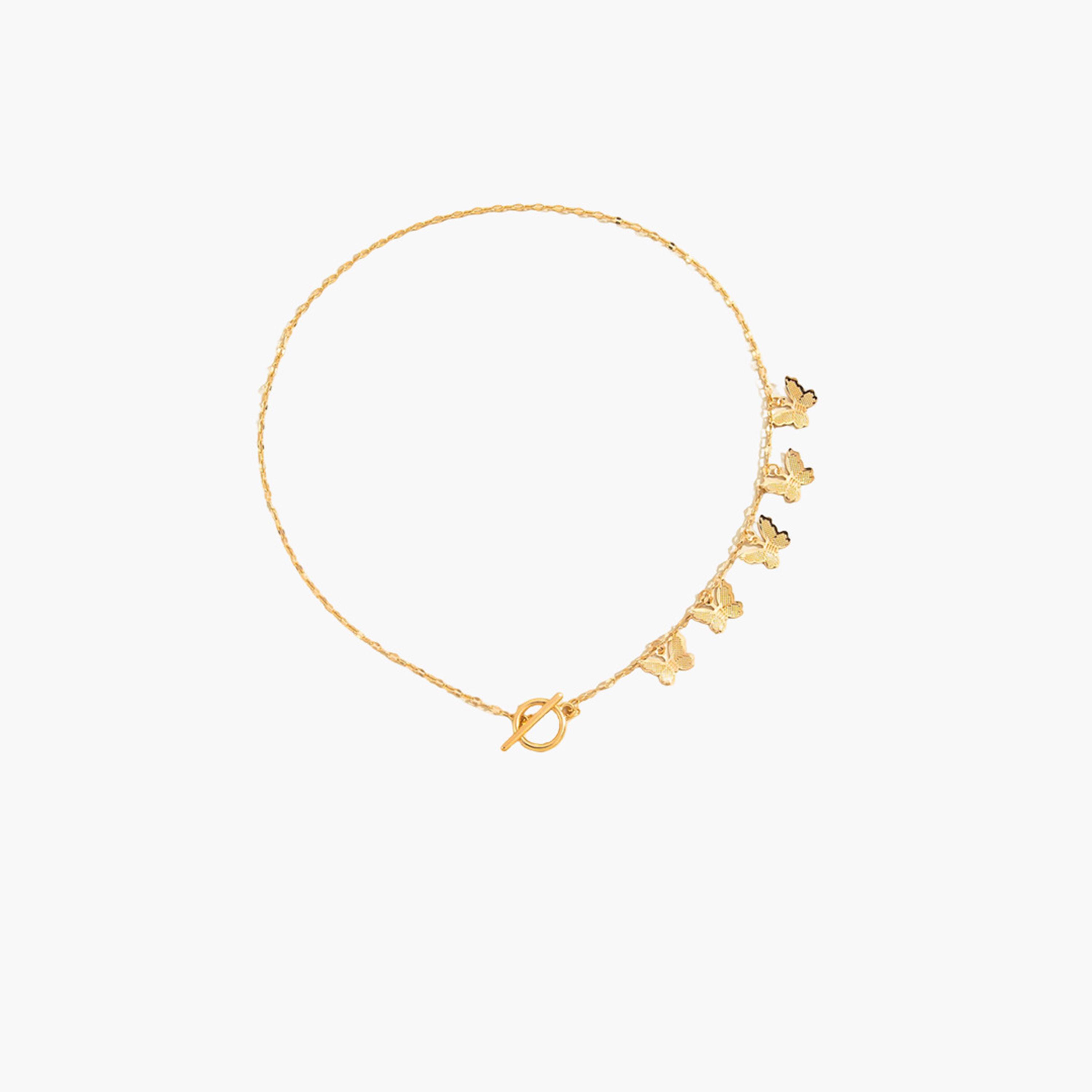 Take Two Women  Butterfly and Circle Decor Necklace-women-watchesandjewellery-jewellery-necklacesandpendants-image-1