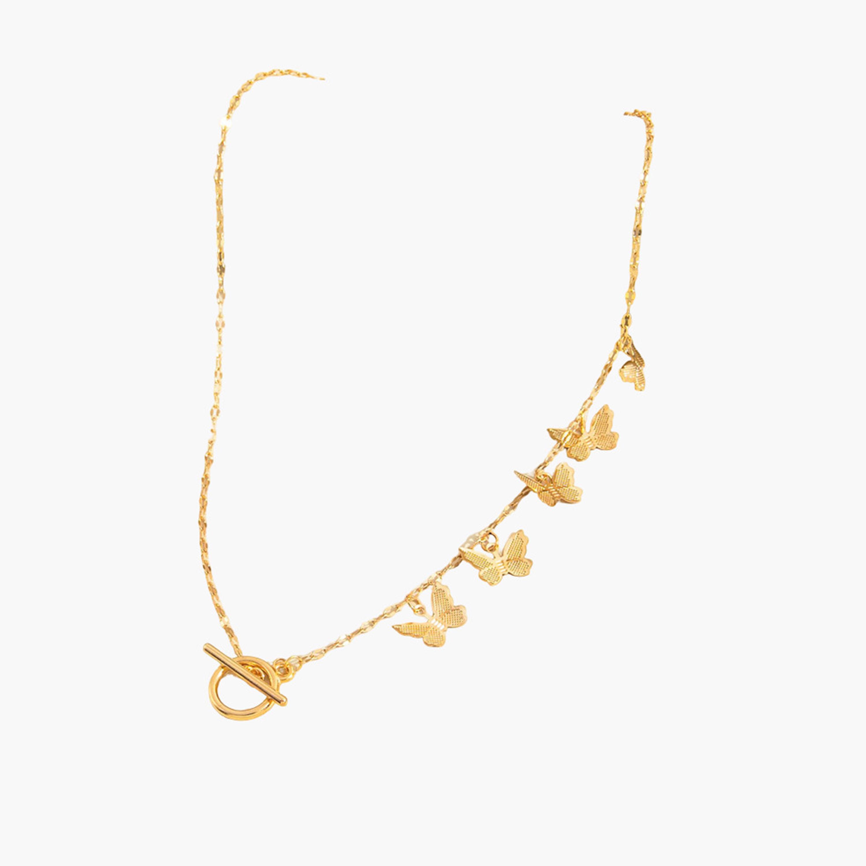 Take Two Women  Butterfly and Circle Decor Necklace-women-watchesandjewellery-jewellery-necklacesandpendants-image-3