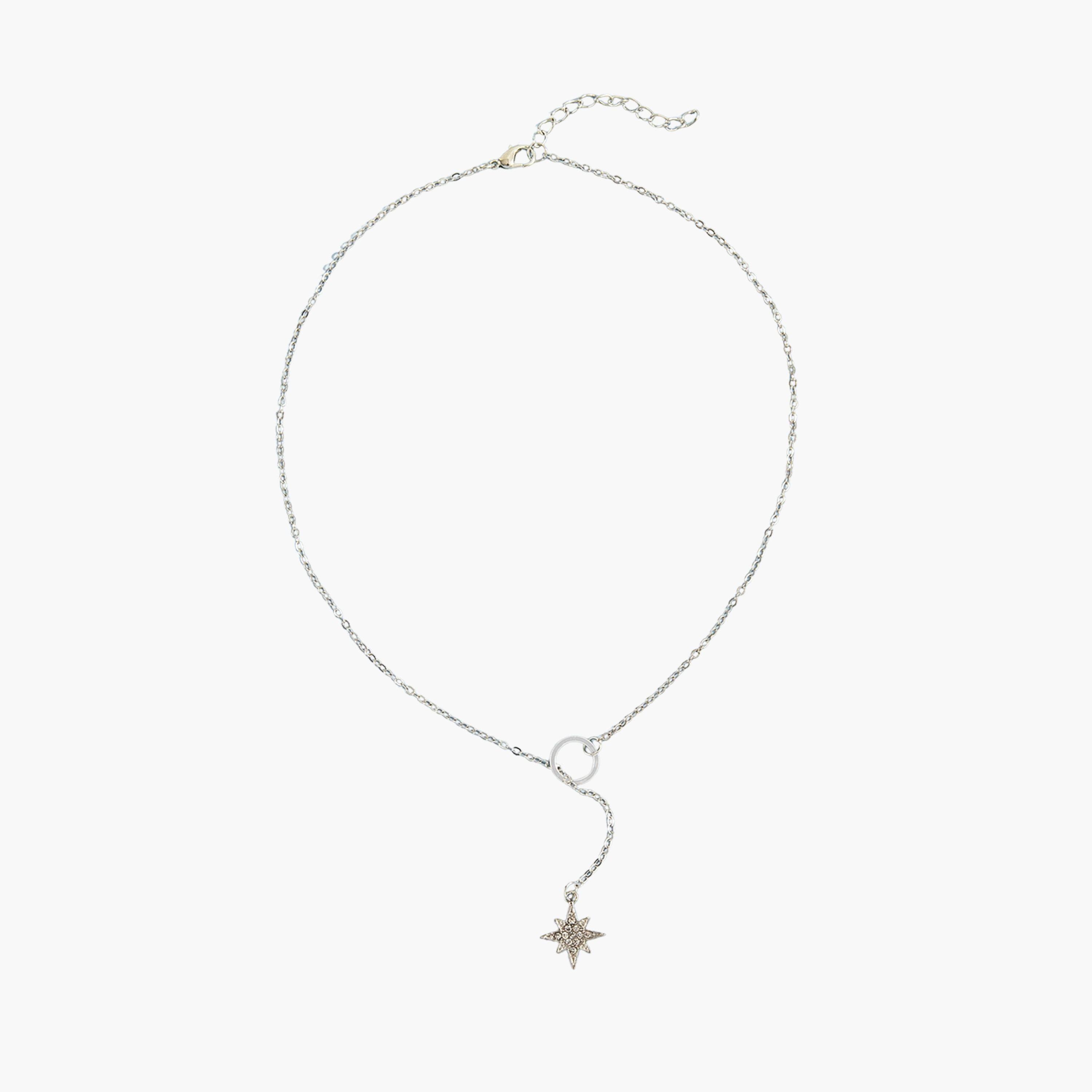 Take Two Women  Star Embellished Drop Necklace-women-watchesandjewellery-jewellery-necklacesandpendants-image-1