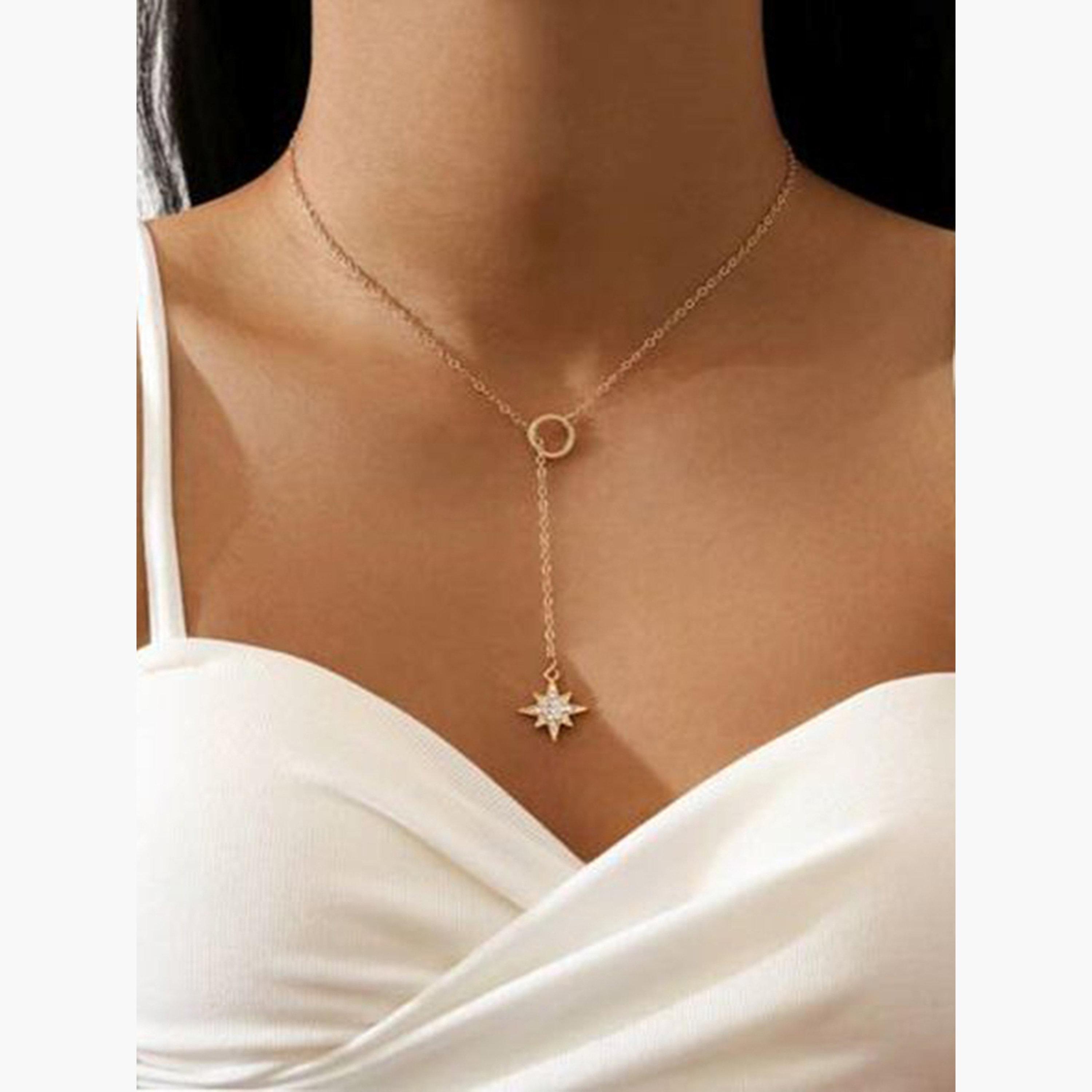 تيك تو - قلادة متدلية مزينة بالنجوم-women-watchesandjewellery-jewellery-necklacesandpendants-image-2