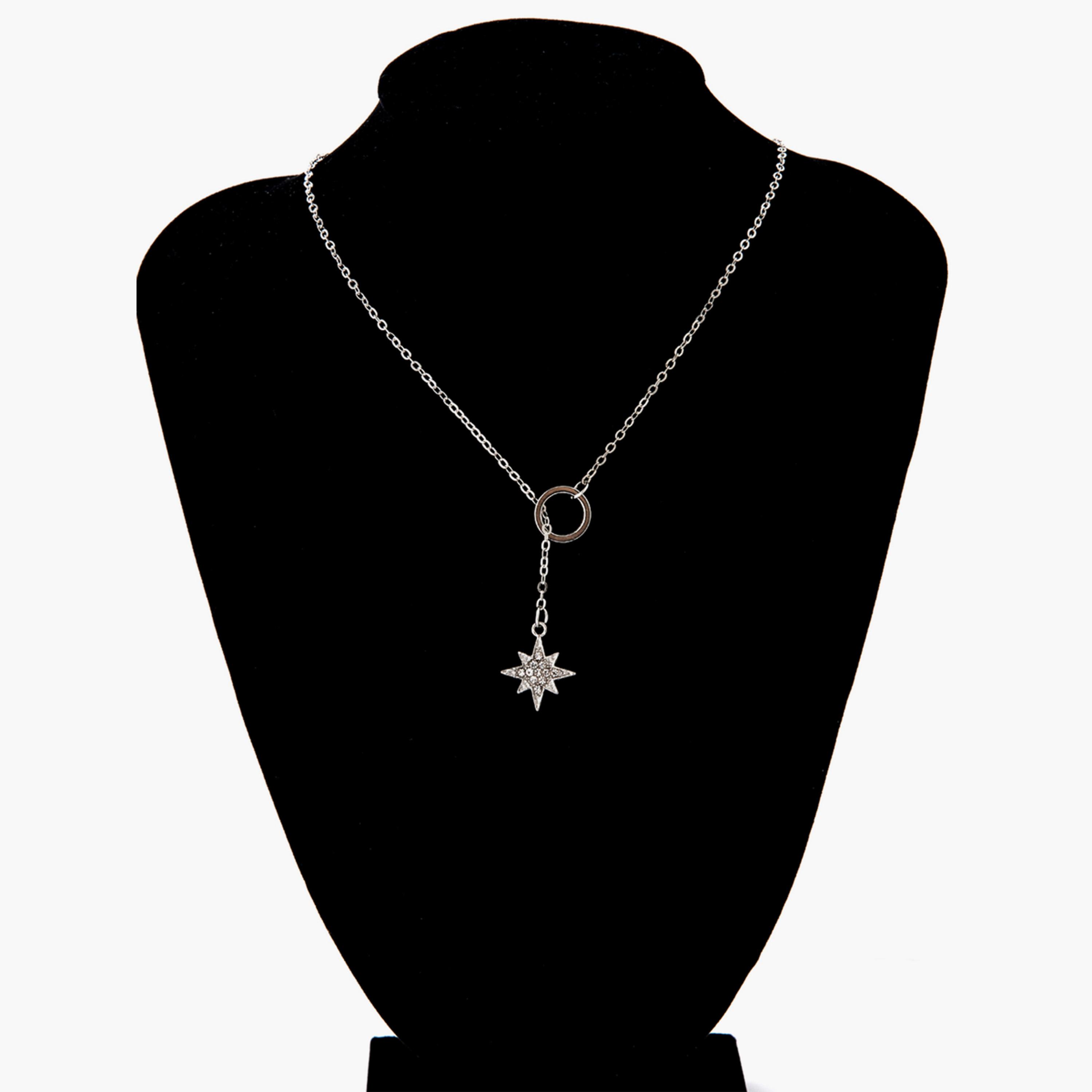 Take Two Women  Star Embellished Drop Necklace-women-watchesandjewellery-jewellery-necklacesandpendants-image-4