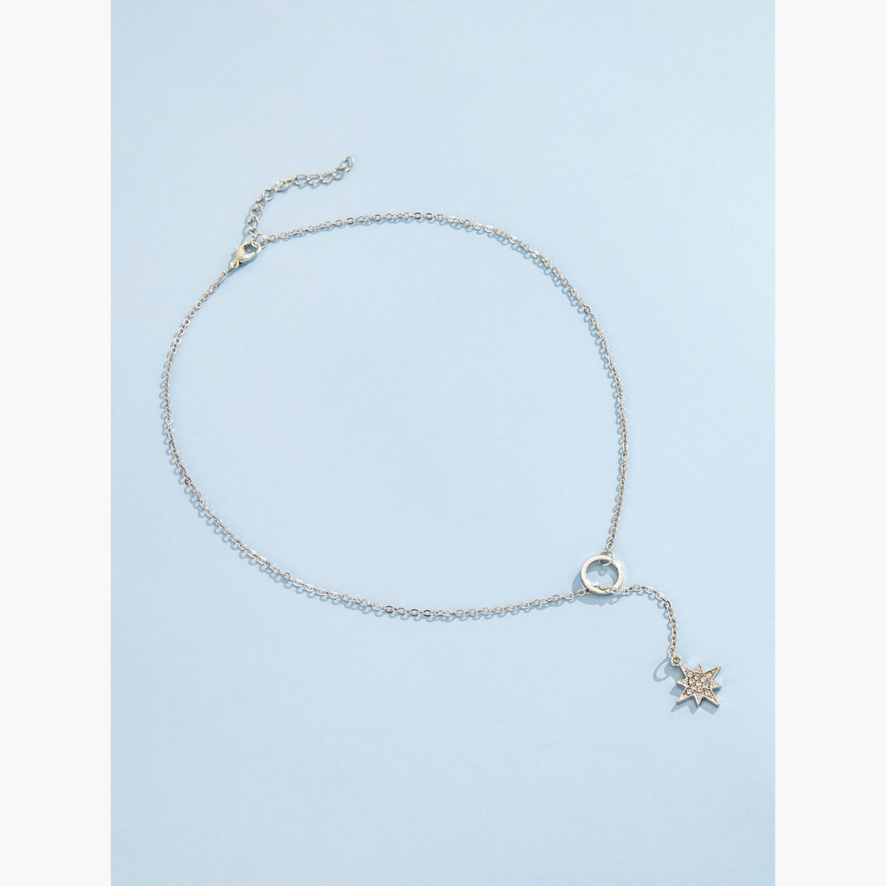 تيك تو - قلادة متدلية مزينة بالنجوم-women-watchesandjewellery-jewellery-necklacesandpendants-image-5