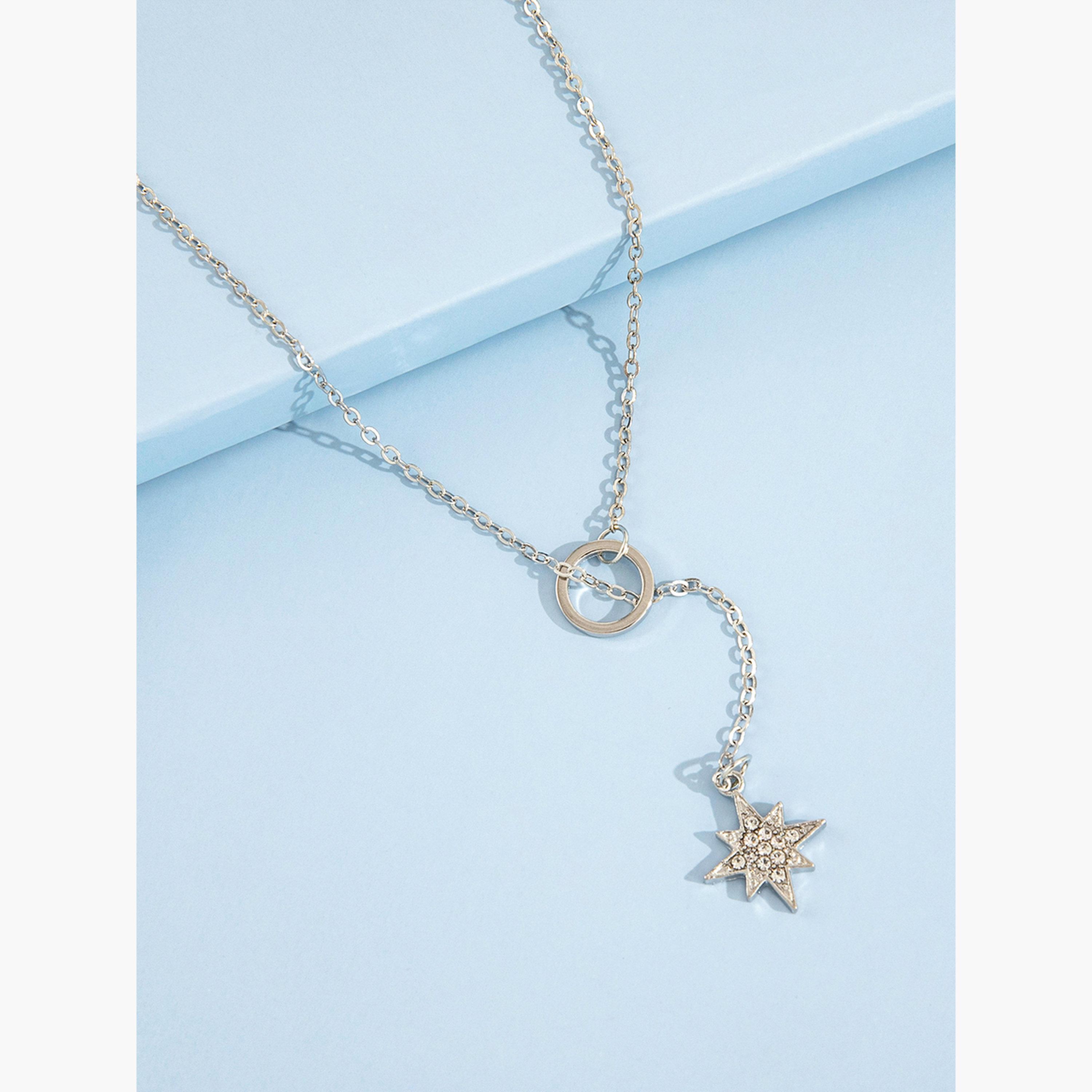 تيك تو - قلادة متدلية مزينة بالنجوم-women-watchesandjewellery-jewellery-necklacesandpendants-image-6