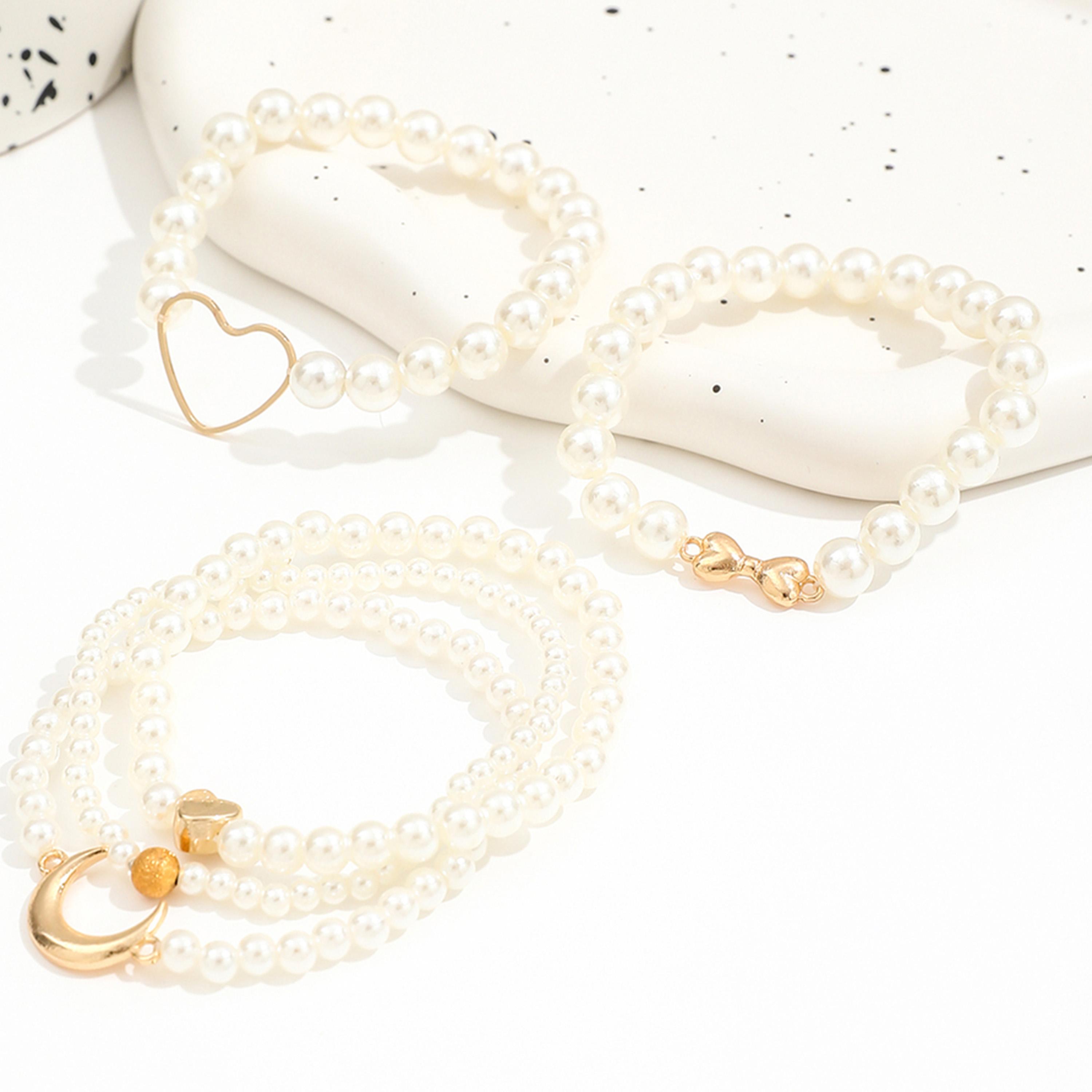 Take Two Women  Set of 5 - Faux Pearl Heart Decor Bracelets-women-watchesandjewellery-jewellery-banglesandbracelets-image-6
