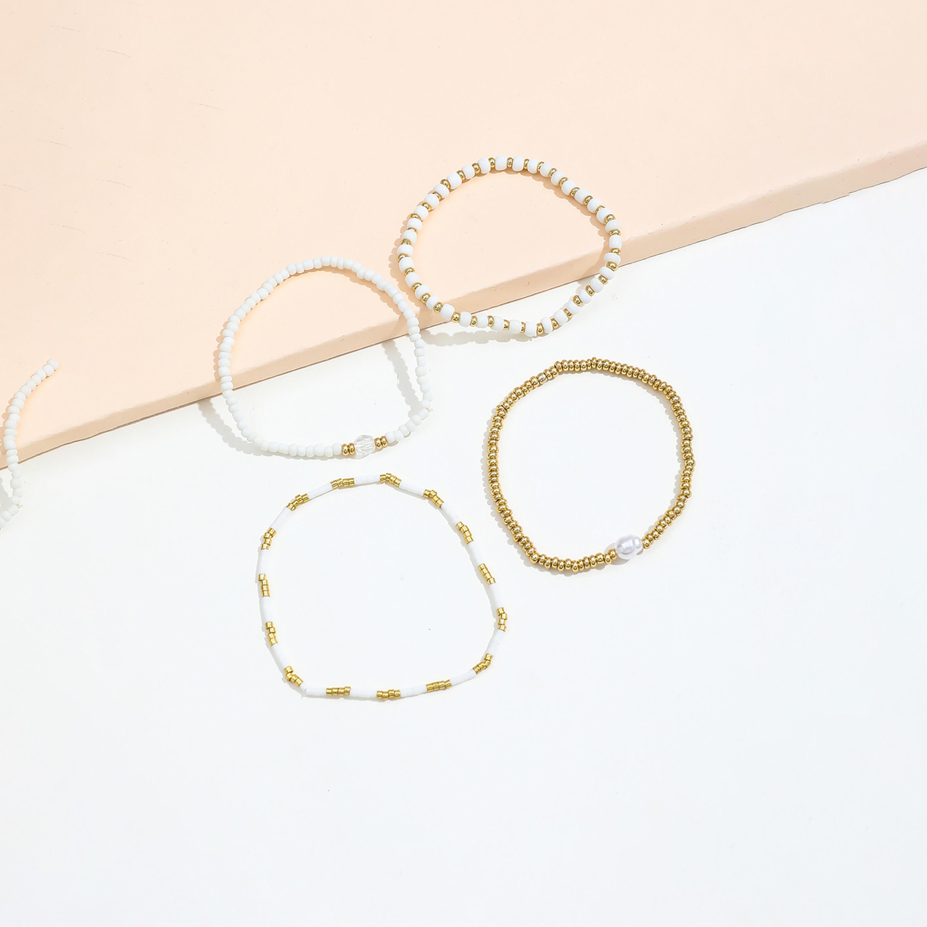 تيك تو - مجموعة من 4 أساور من الخرز-women-watchesandjewellery-jewellery-banglesandbracelets-image-4