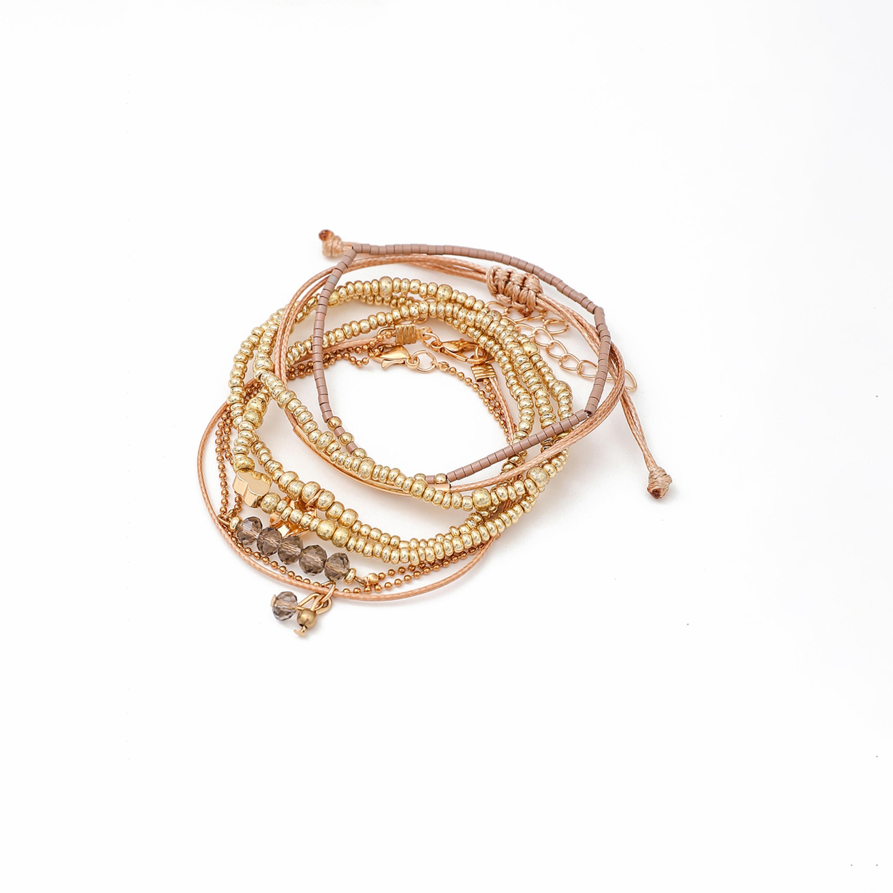 Take Two Women  Set of 7 - Assorted Beaded Bracelets-women-watchesandjewellery-jewellery-banglesandbracelets-image-1